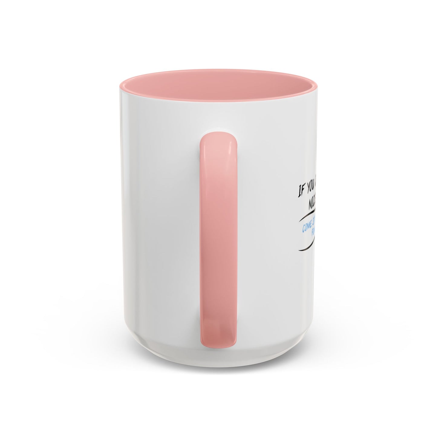 IF YOU CAN’T SAY ANYTHING NICE ABOUT ANYONE Accent BiColor Funny Sarcastic Mug