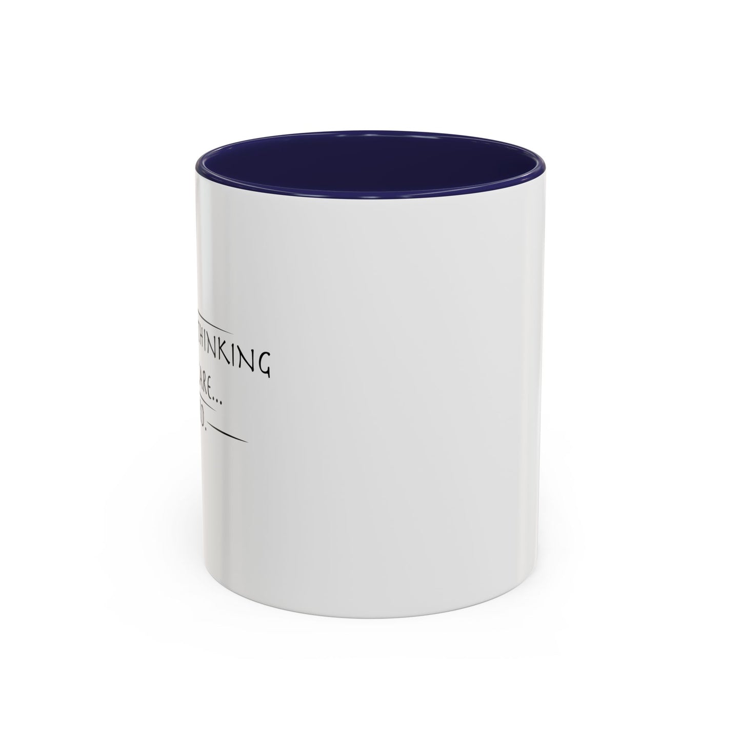 PEOPLE KEEP THINKING THAT I CARE... WEIRD. Accent BiColor Funny Sarcastic Mug