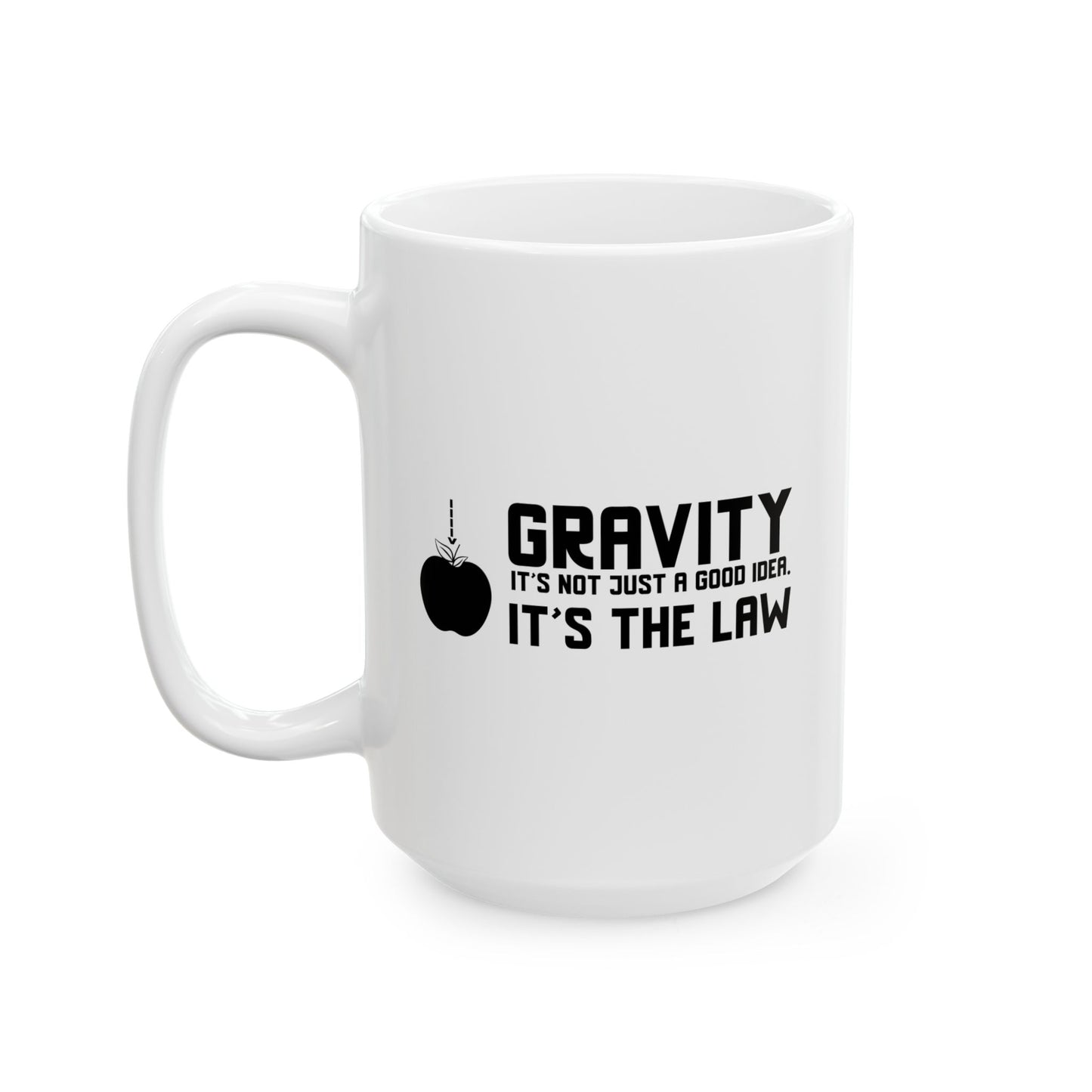 Gravity It's Not Just A Good Idea It's The Law Funny Sarcastic Mug