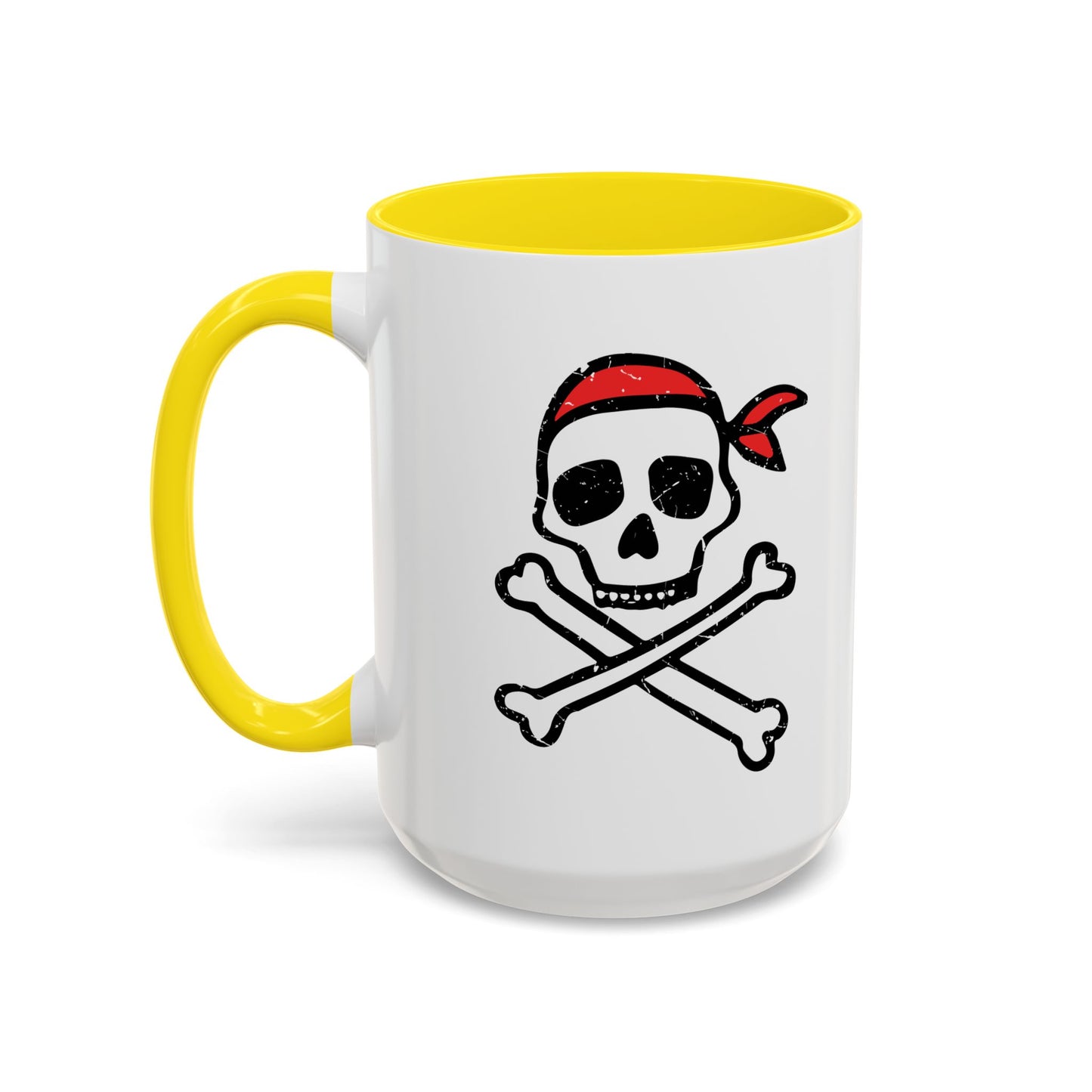 DRAWN SKULL Accent BiColor Funny Sarcastic Mug