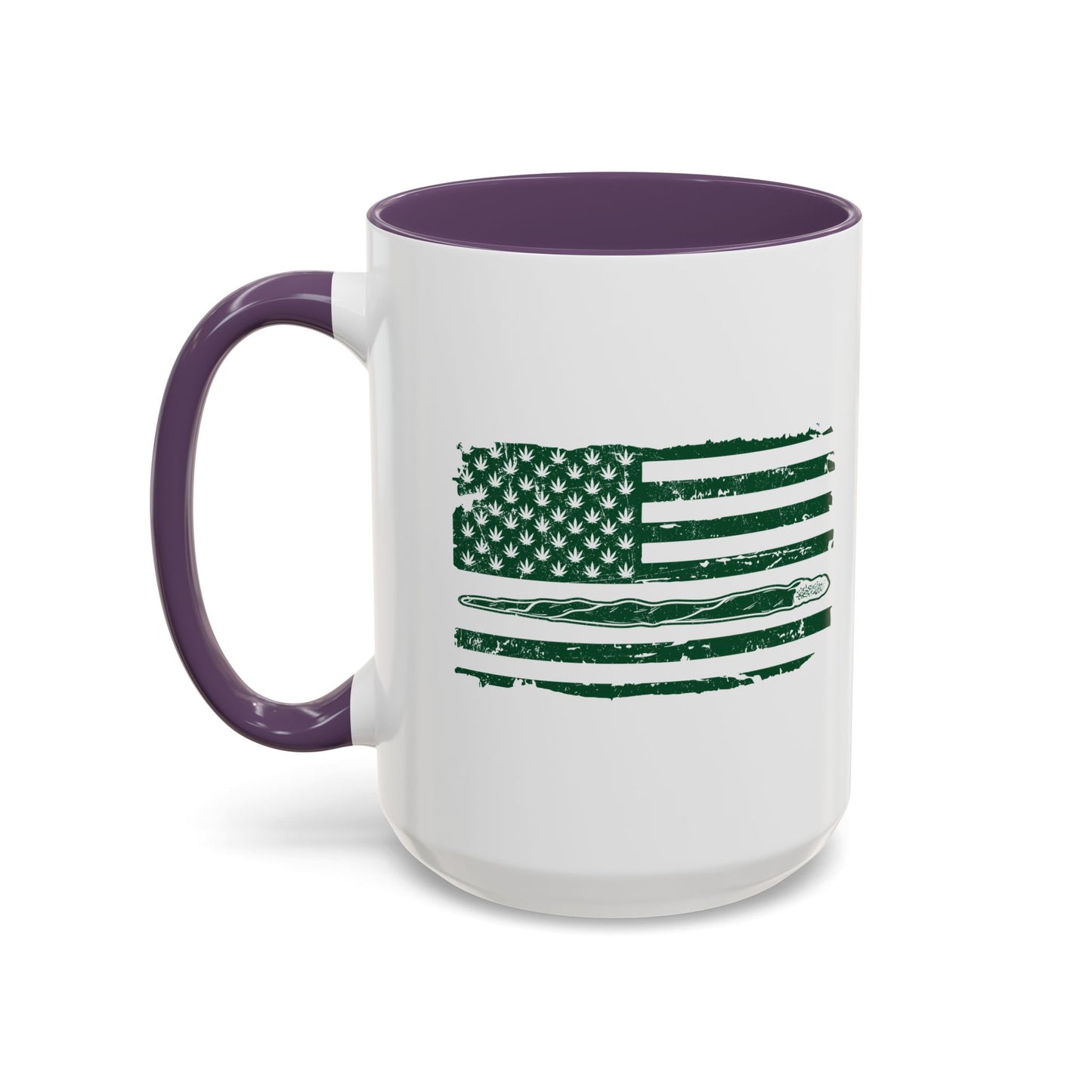 420 FLAG Accent BiColor Funny Sarcastic Mug