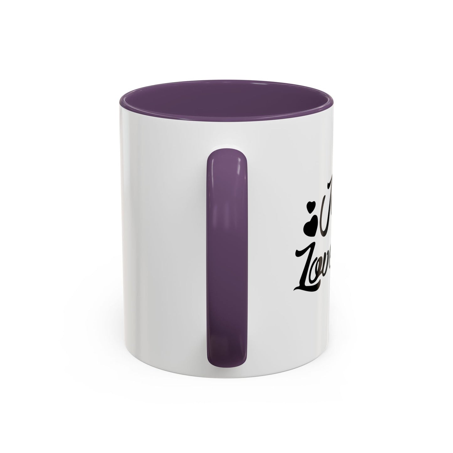 JESUS LOVES ME Accent BiColor Mug