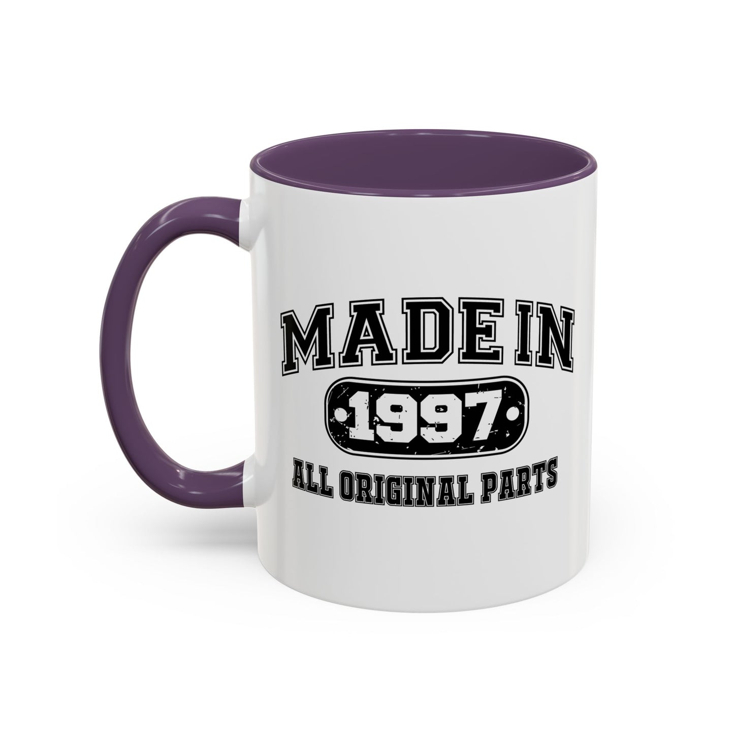 MADE IN 1997 Accent BiColor Funny Sarcastic Mug