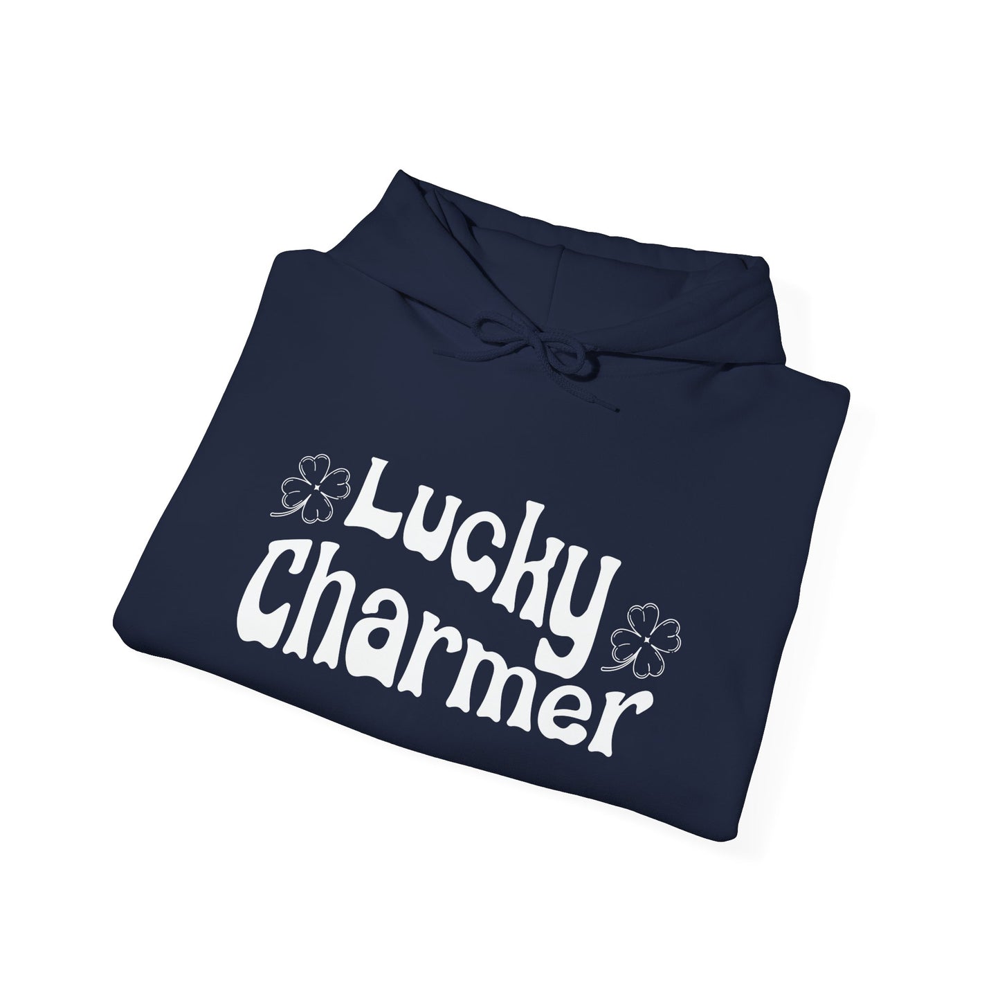 LUCKY CHARMER - Premium Unisex Funny Sarcastic Black Hoodie Sweatshirt