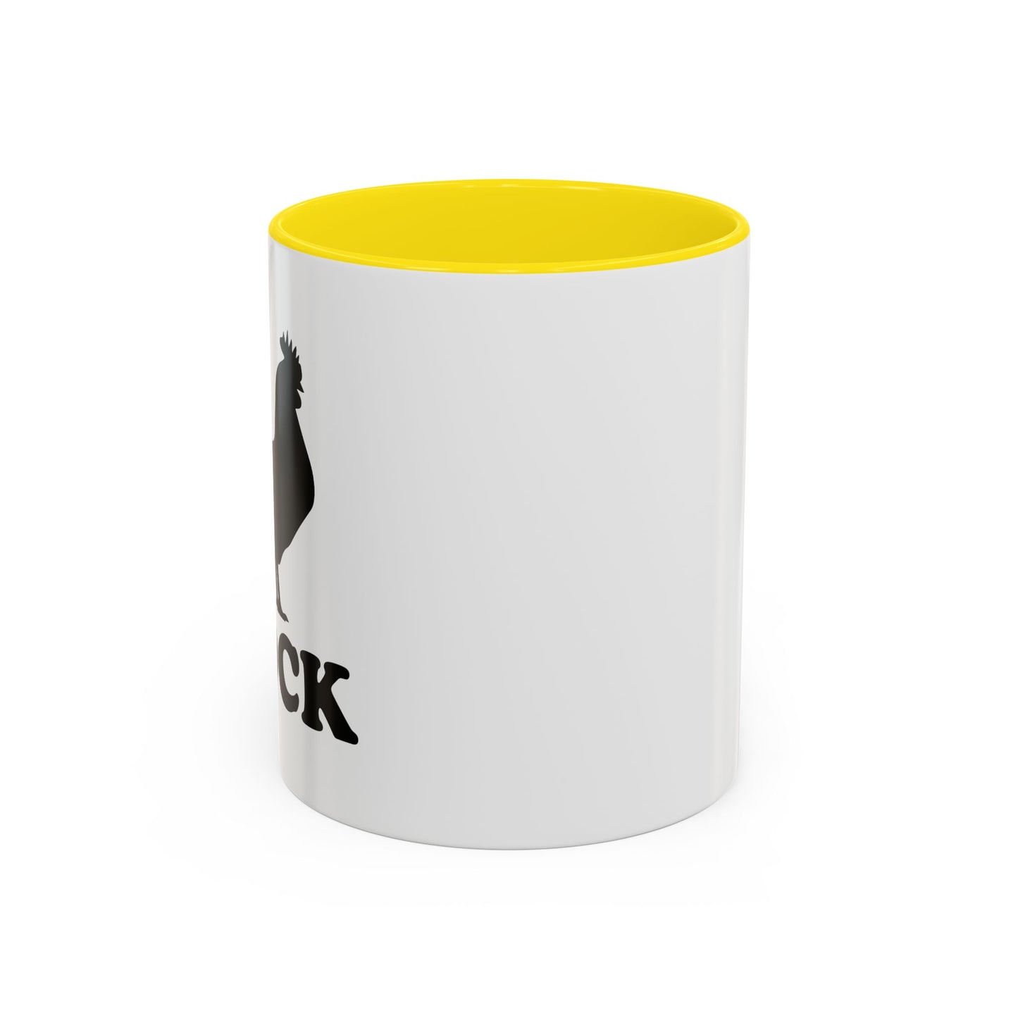 COCK BLOCK Accent BiColor Funny Sarcastic Mug