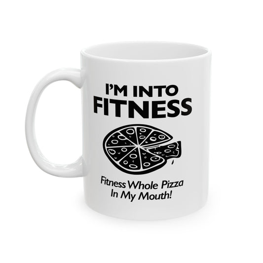 I'M NOT INTO FITNESS FUNNY SARCASTIC MUG