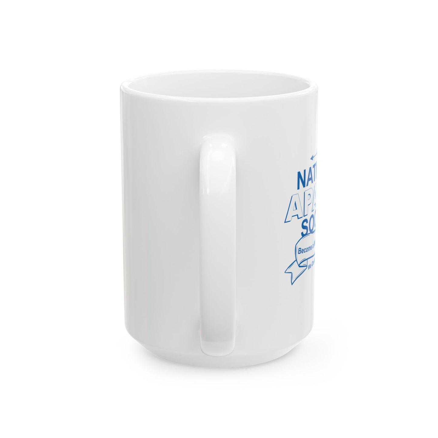 NATIONAL APATHY SOCIETY FUNNY SARCASTIC MUG