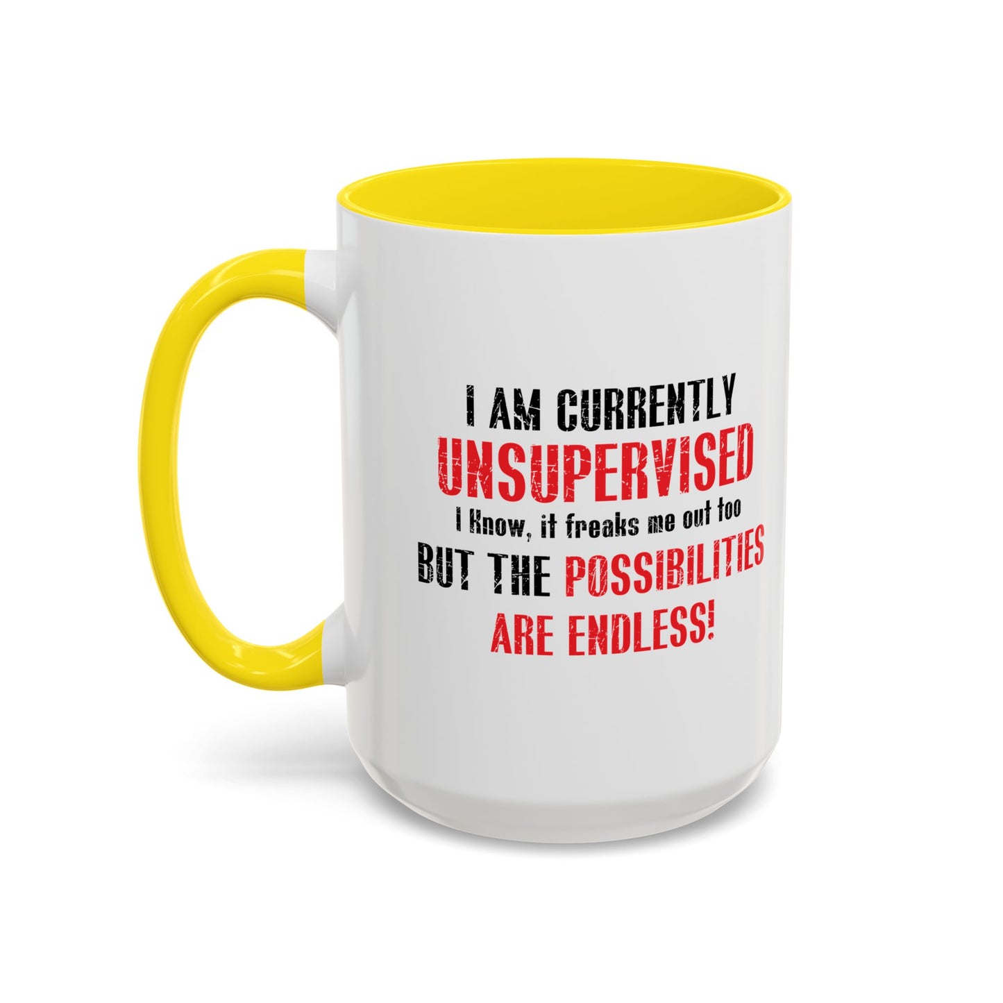 THE POSSIBILITIES ENDLESS Accent BiColor Funny Sarcastic Mug