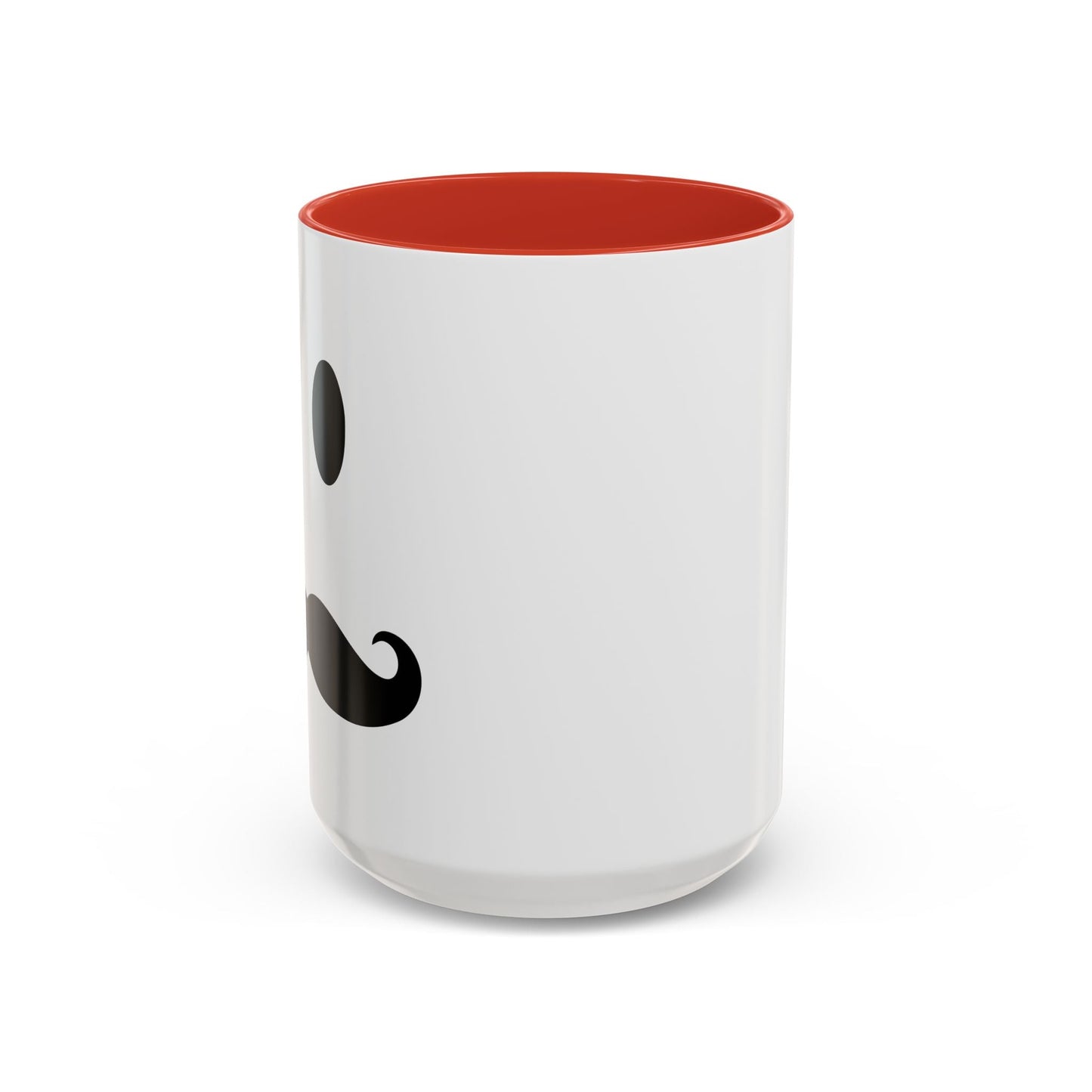 MOUSTACHE SMILE Accent BiColor Funny Sarcastic Mug