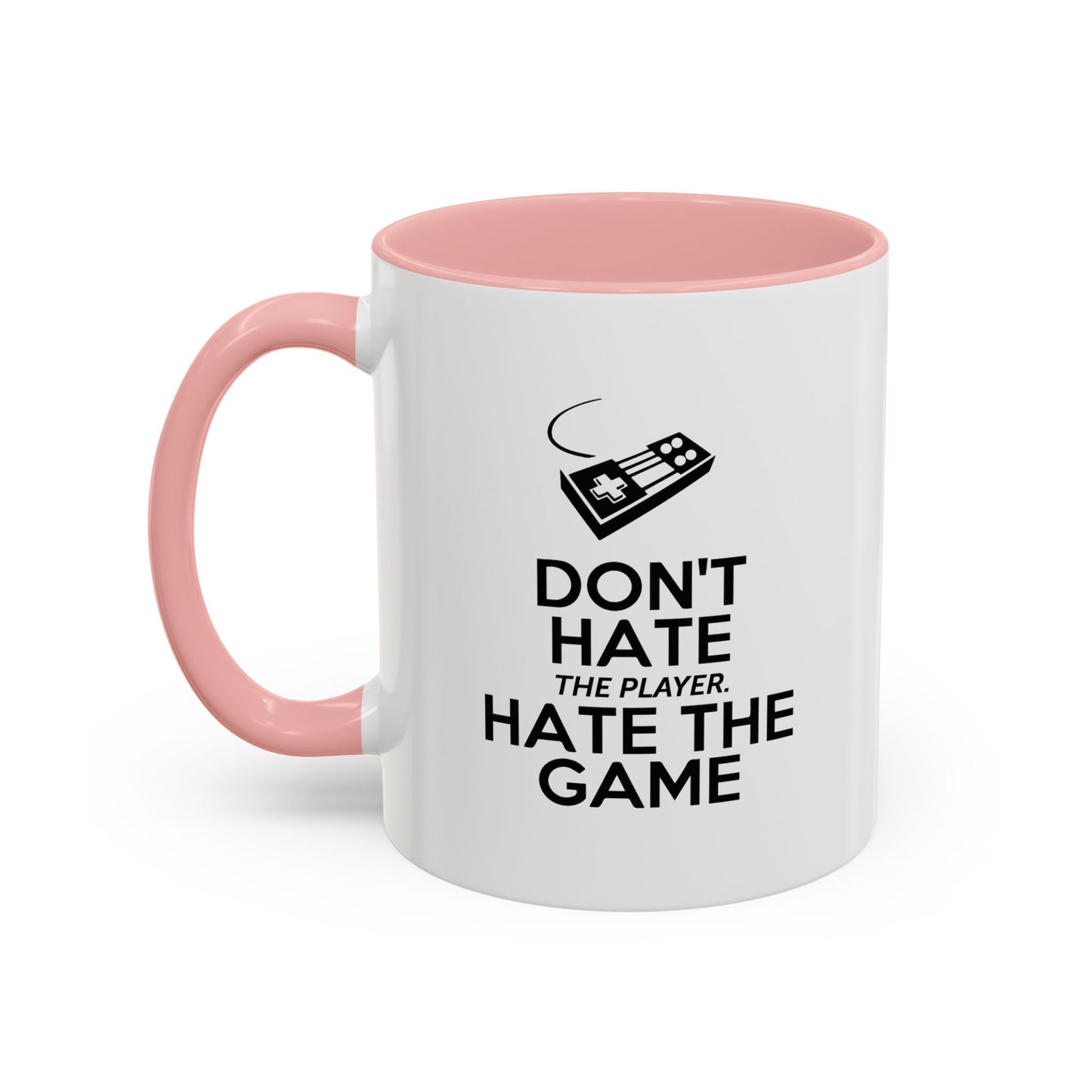 HATE THE GAME Accent BiColor Funny Sarcastic Mug