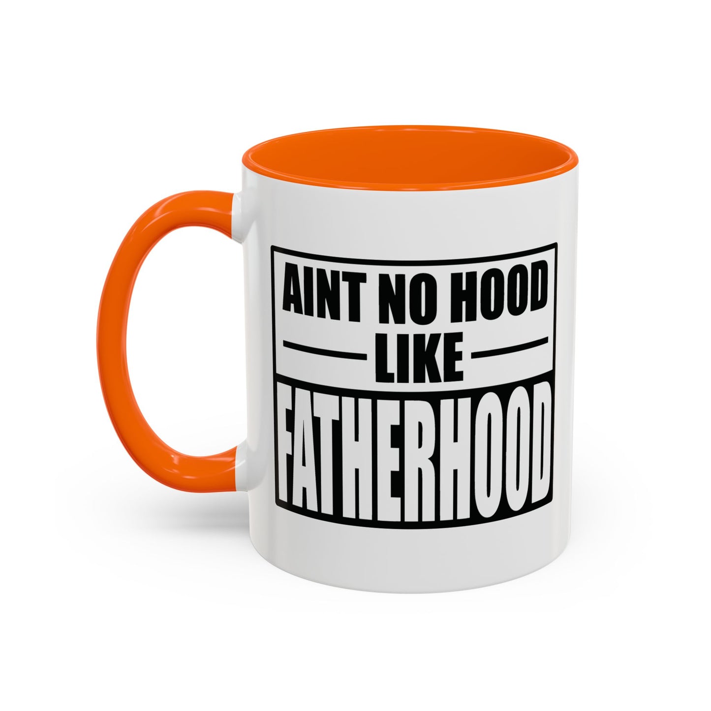 FATHERHOOD Accent BiColor Funny Sarcastic Mug