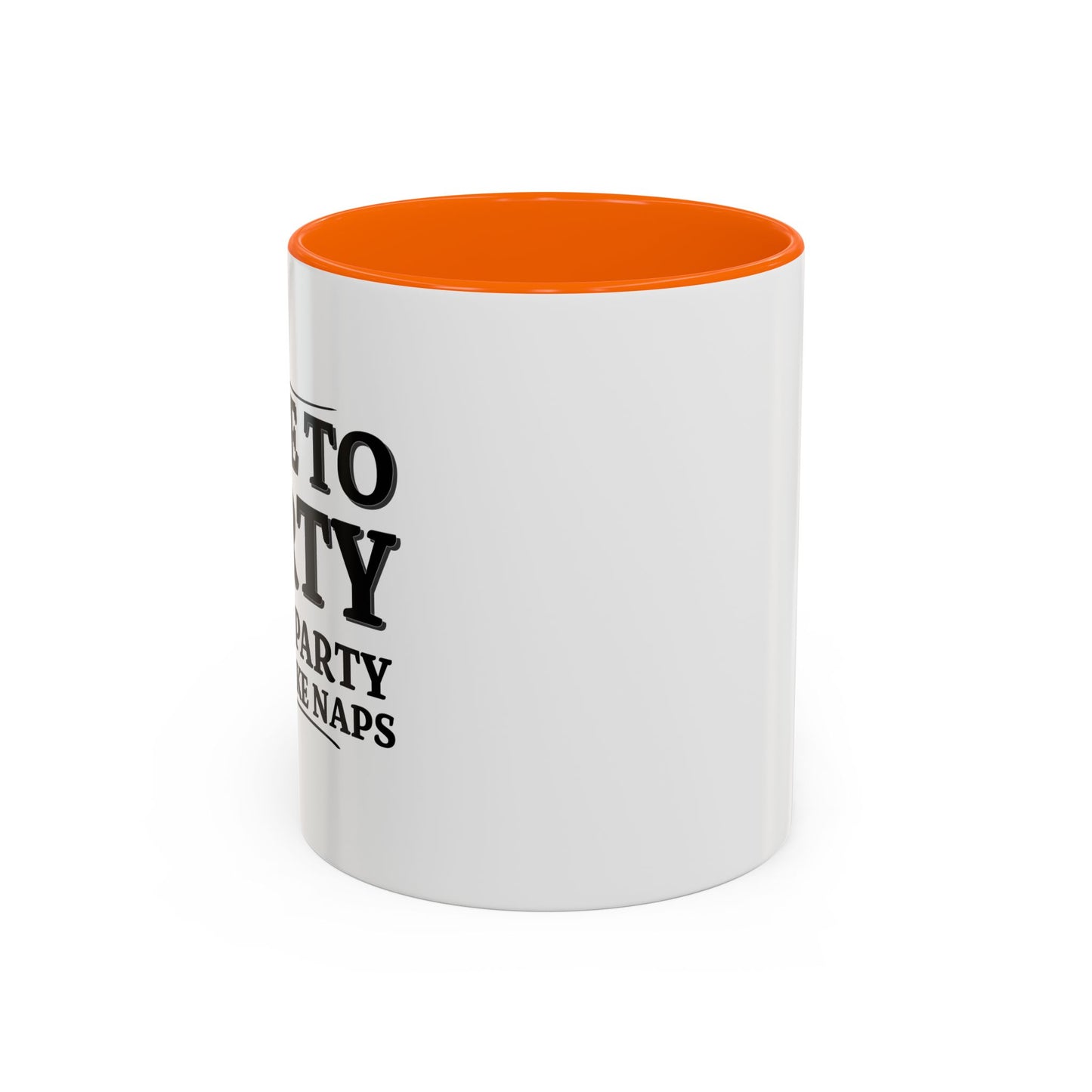 I LIKE TO PARTY Accent BiColor Funny Sarcastic Mug