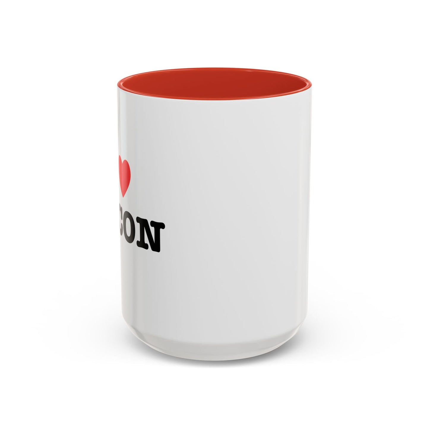 I LOVE BACON Accent BiColor Funny Sarcastic Mug