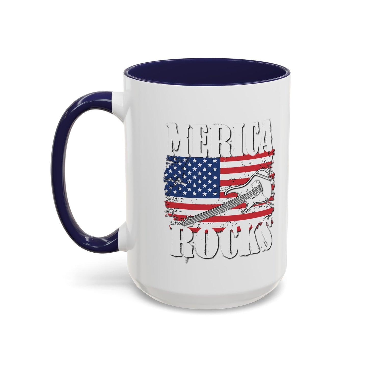 MERICA ROCKS Accent BiColor  Mug