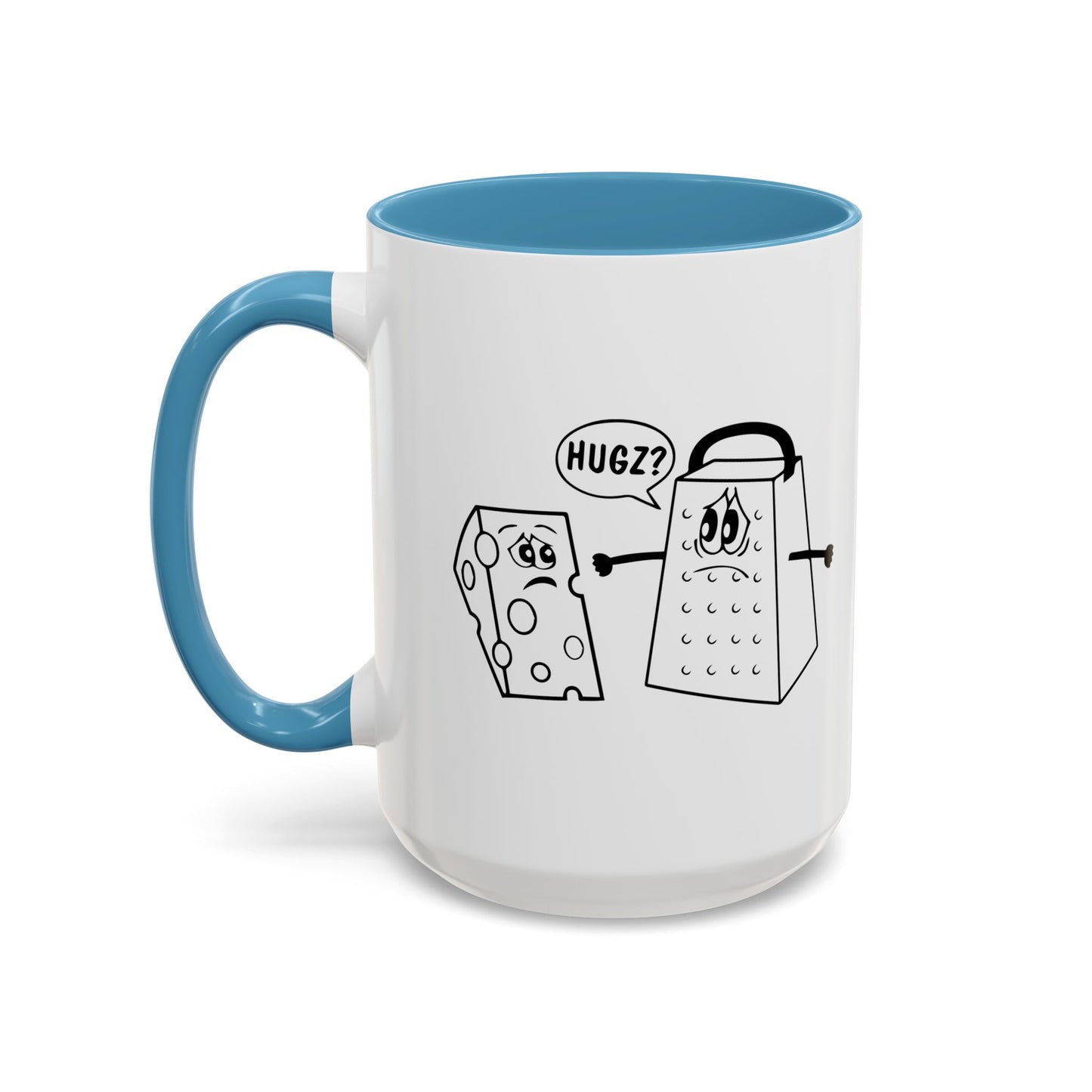 HUGZ? Accent BiColor Funny Sarcastic Mug