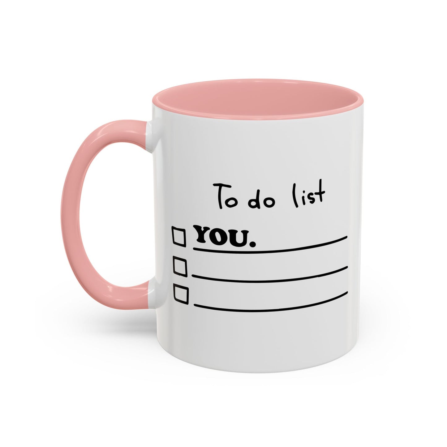 TO DO LIST Accent BiColor Funny Sarcastic Mug