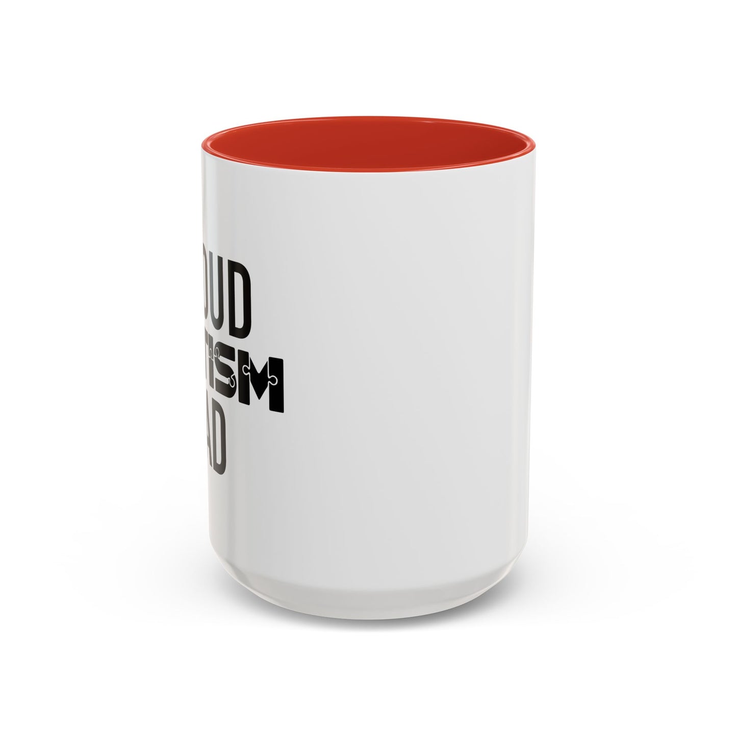 PROUD AUTISM DAD Accent BiColor Mug