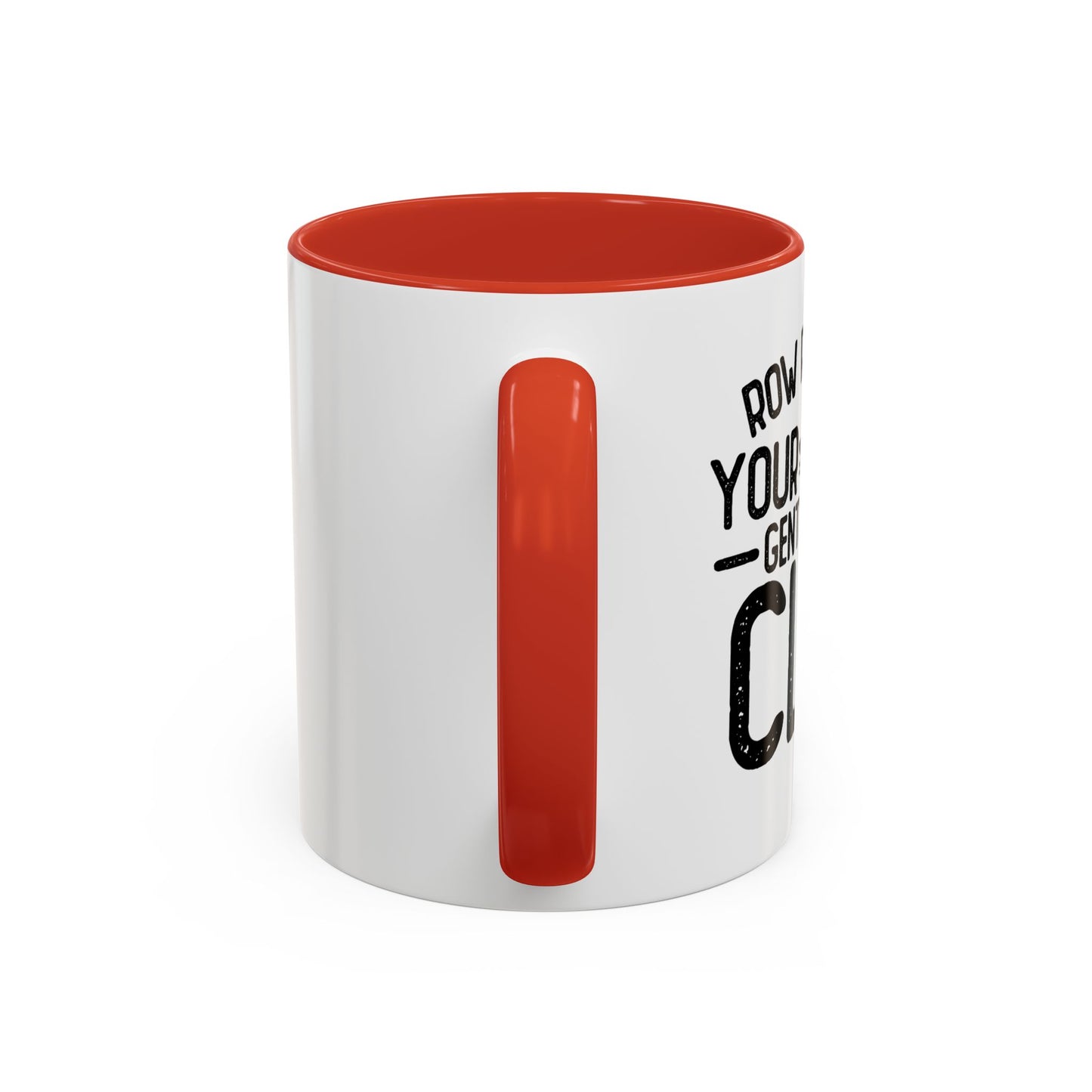 GENTLY OFF A CLIFF Accent BiColor Funny Sarcastic Mug