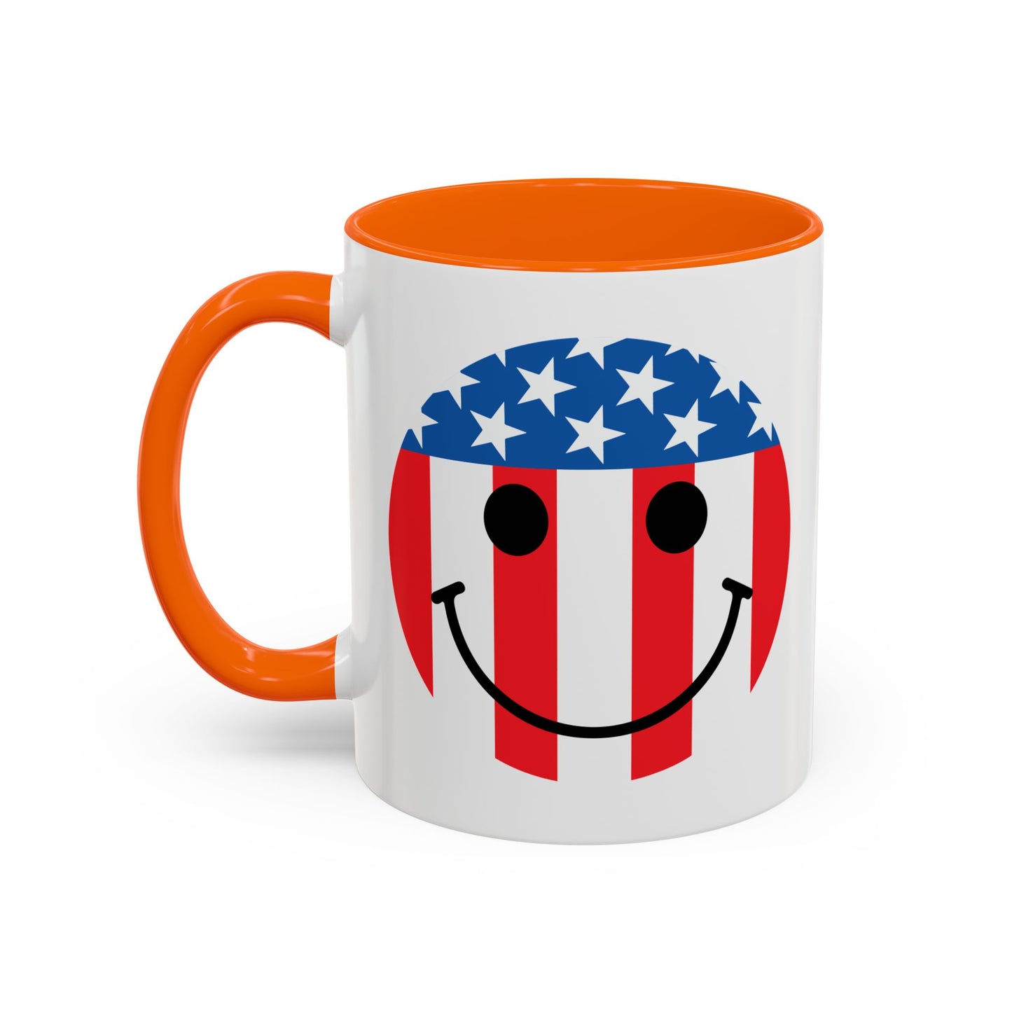 USA SMILY FLAG Accent BiColor Funny Sarcastic Mug