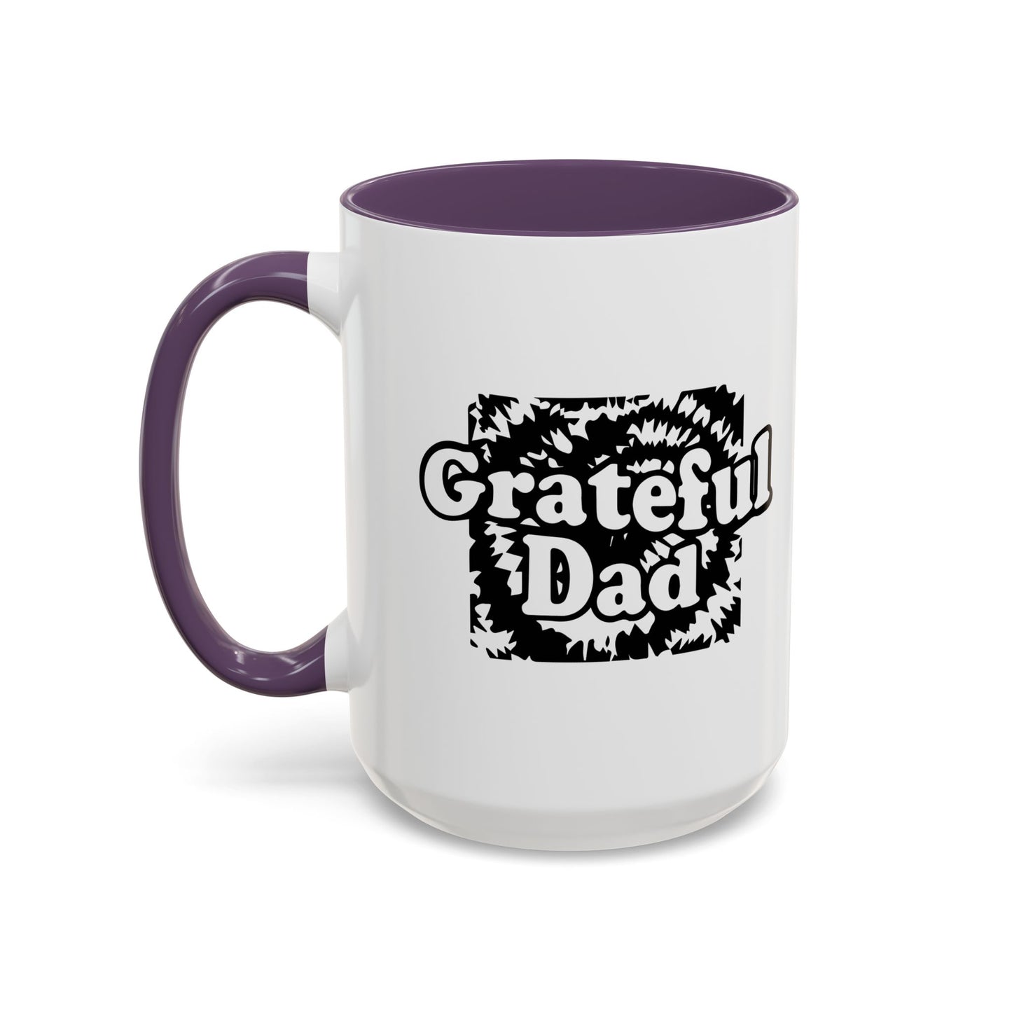 GRATEFUL DAD Accent BiColor Funny Sarcastic Mug