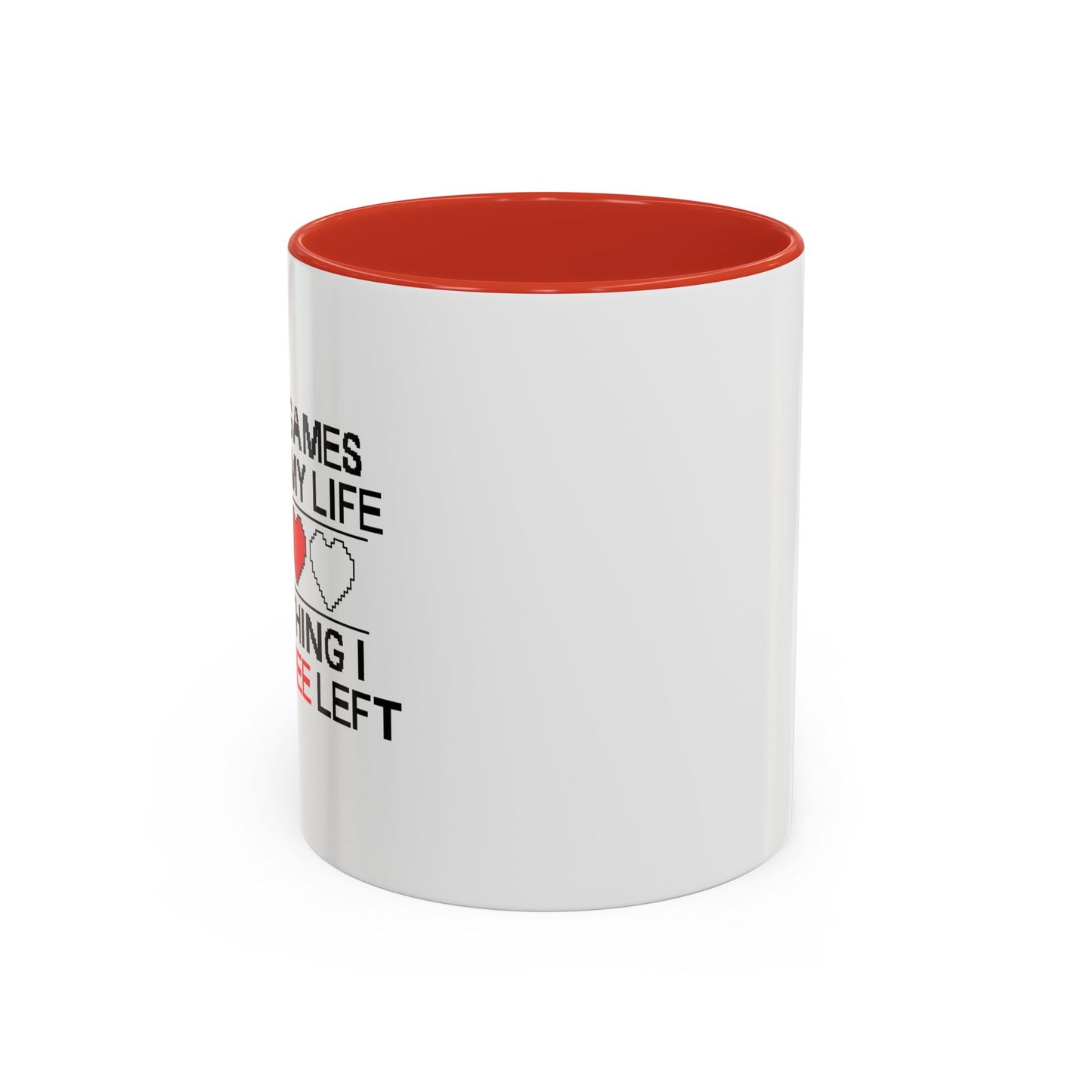 VIDEO GAMES RUINED MY LIFE Accent BiColor Funny Sarcastic Mug