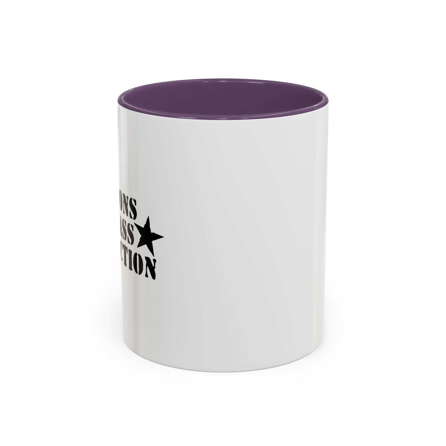 WEAPONS OF MASS DISTRACTION Accent BiColor Funny Sarcastic Mug