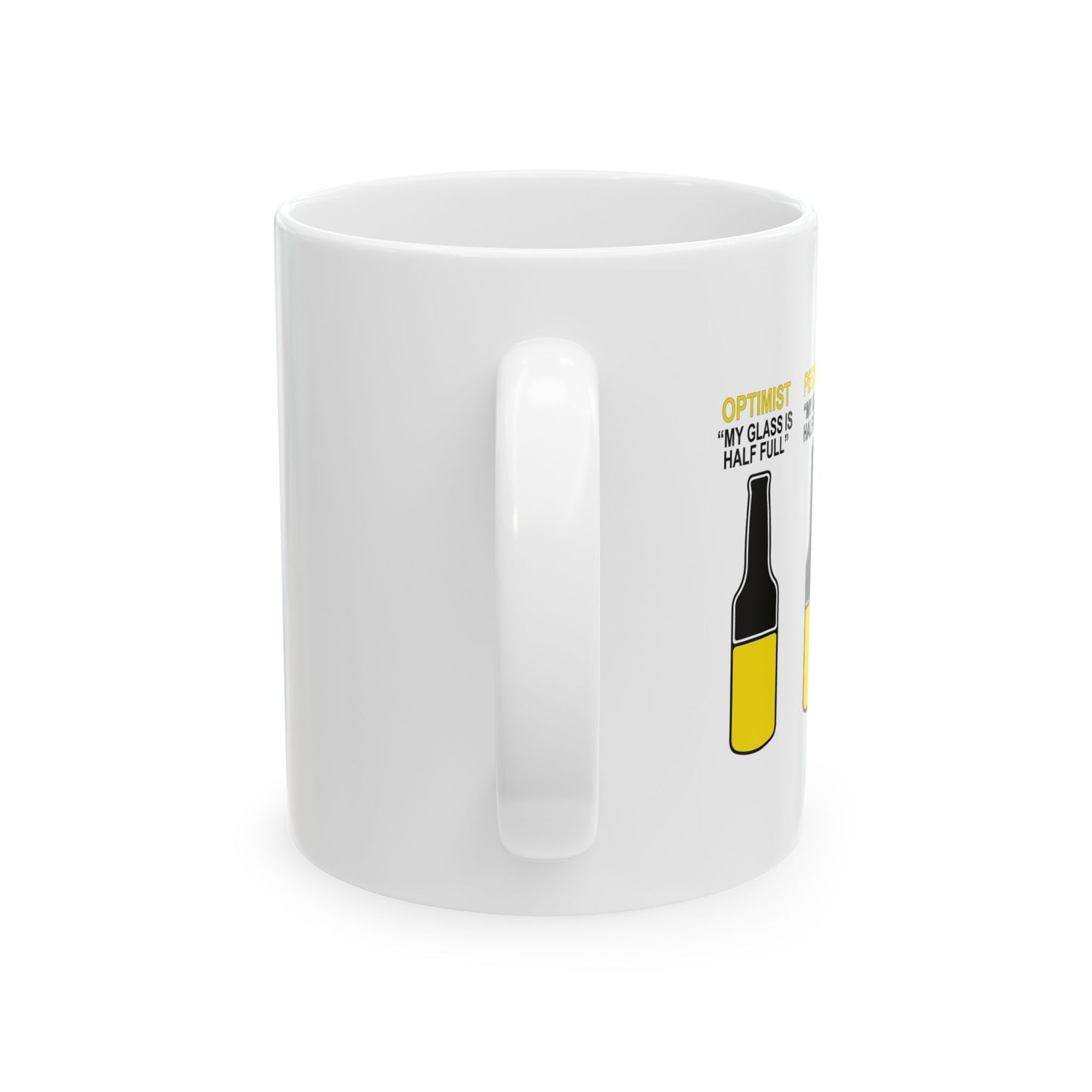 OPTIMIST PESSIMIST REALIST FUUNY SARCASTIC MUG