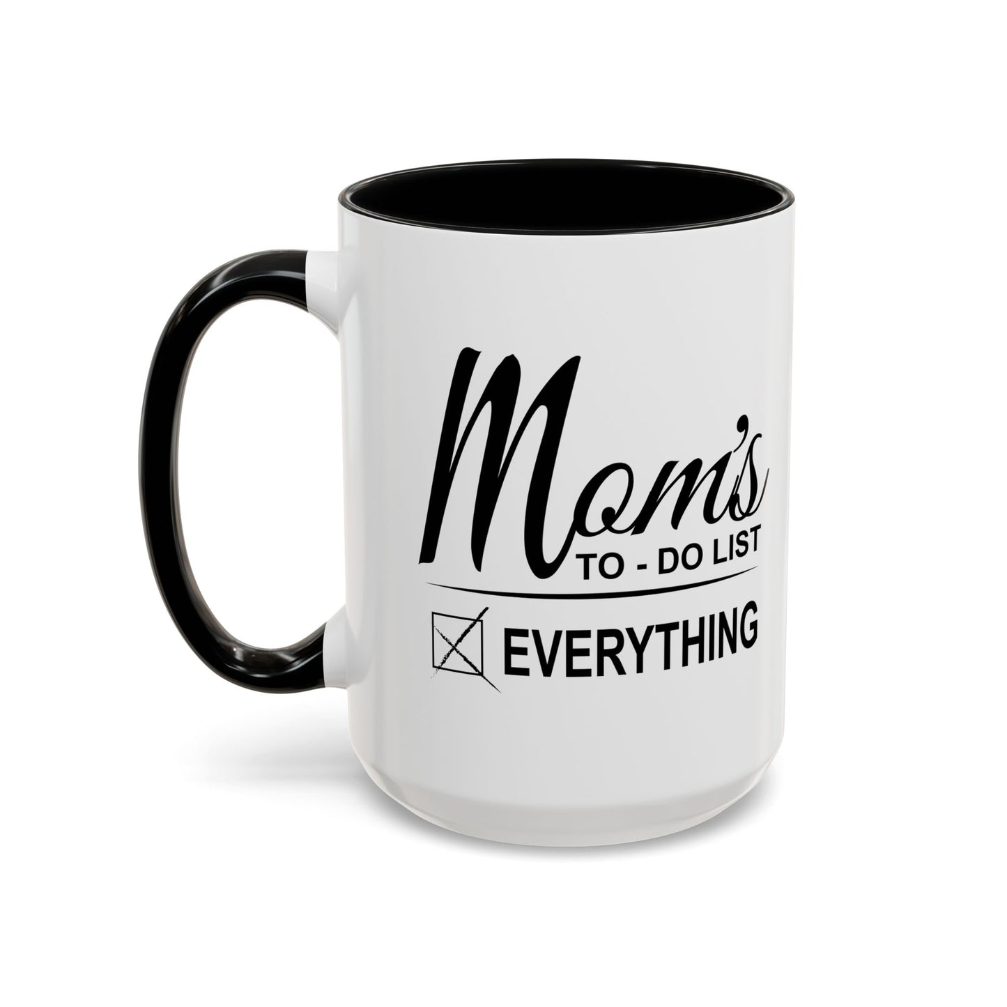 Mon's To-Do List Accent BiColor Funny Sarcastic Mug