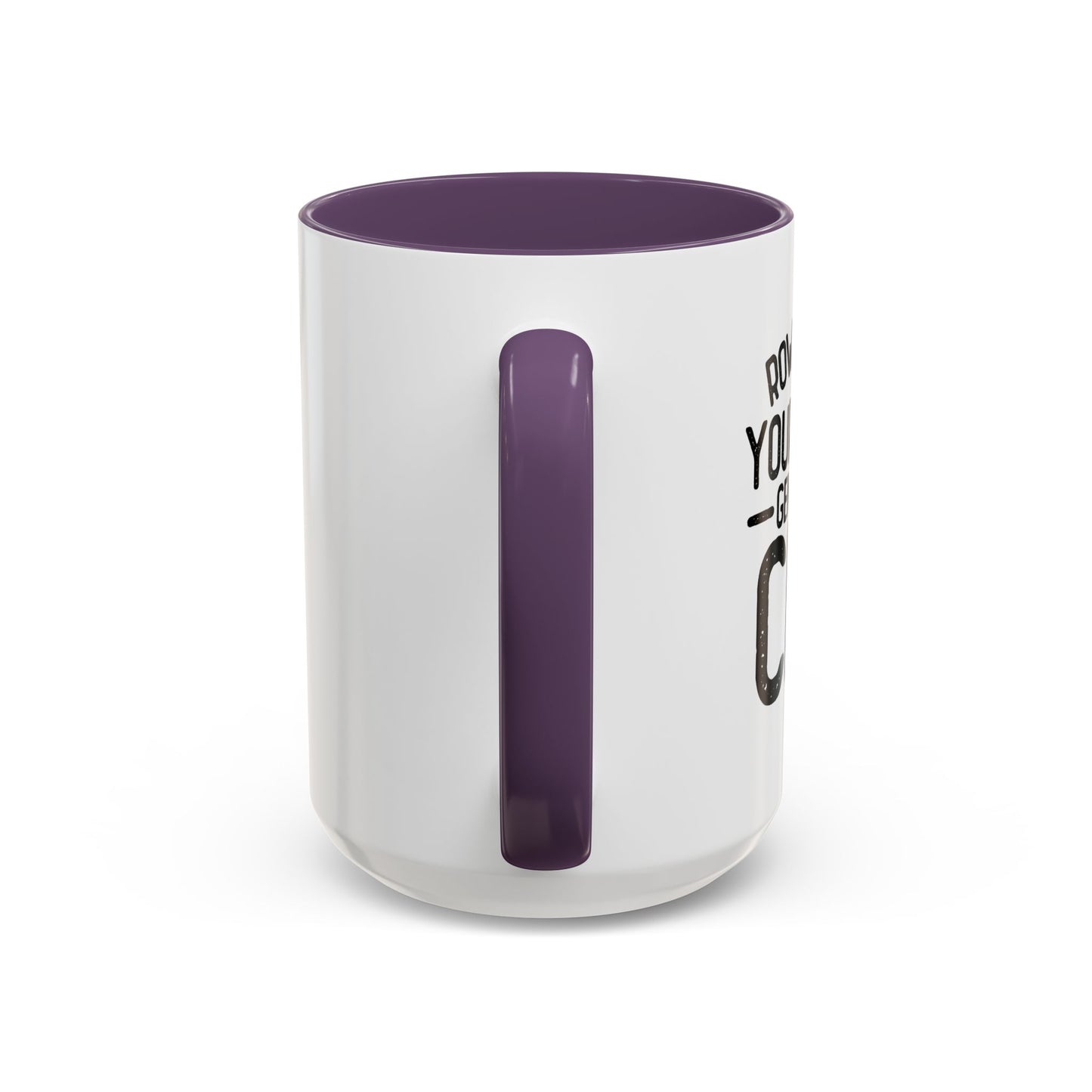 GENTLY OFF A CLIFF Accent BiColor Funny Sarcastic Mug