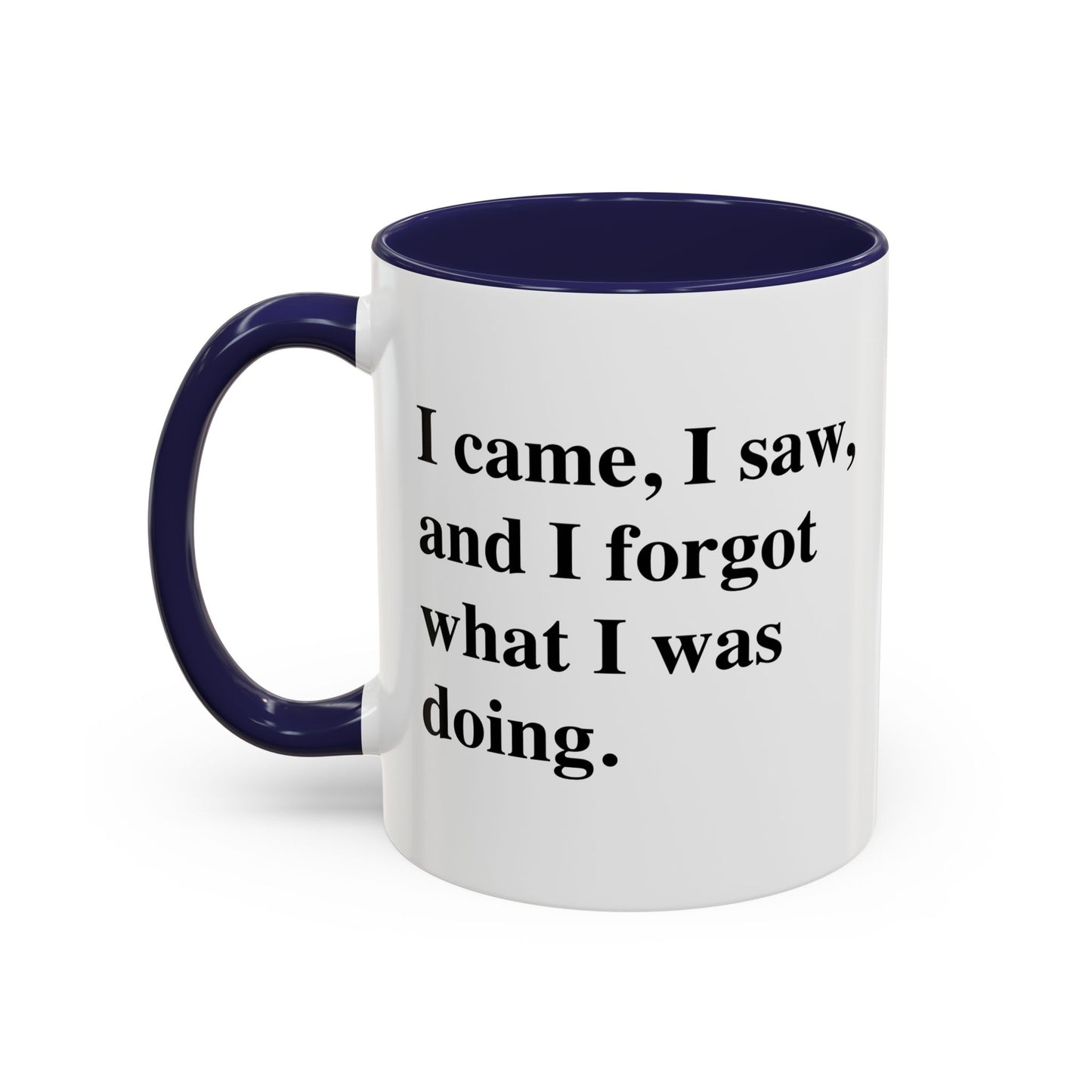 I CAME, I SAW, Accent BiColor Funny Sarcastic Mug