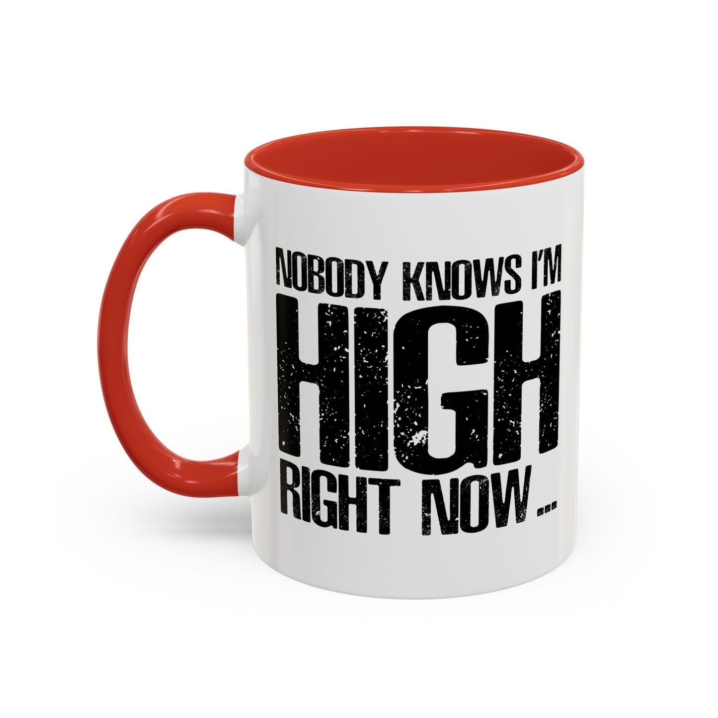 NOBODY KNOWS Accent BiColor Funny Sarcastic Mug