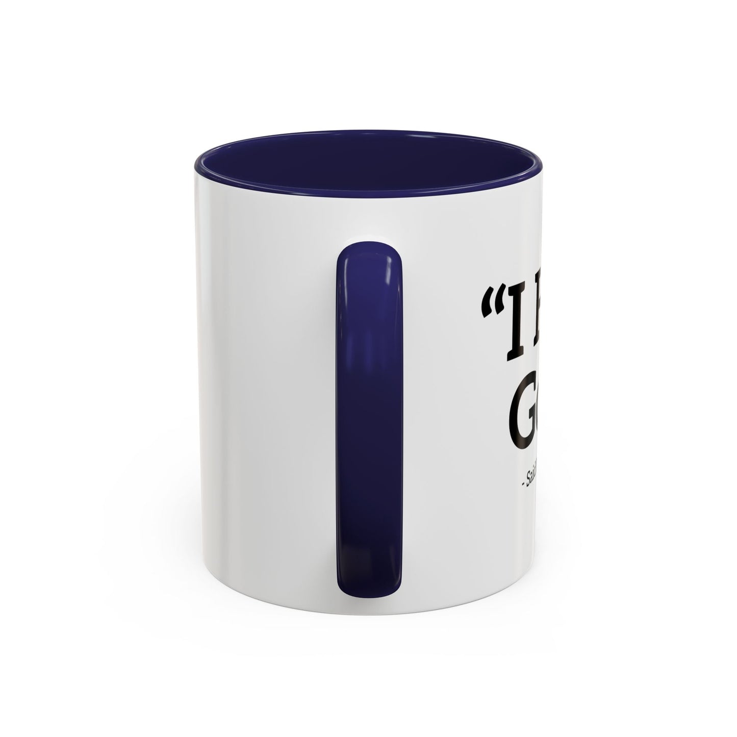 I HATE GOLF. Accent BiColor Funny Sarcastic Mug