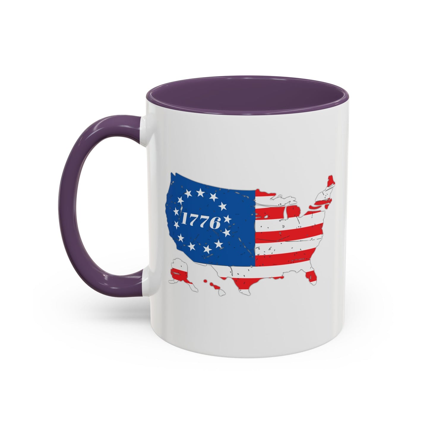 BETSY FLAG USA MAP Accent BiColor Funny Sarcastic Mug