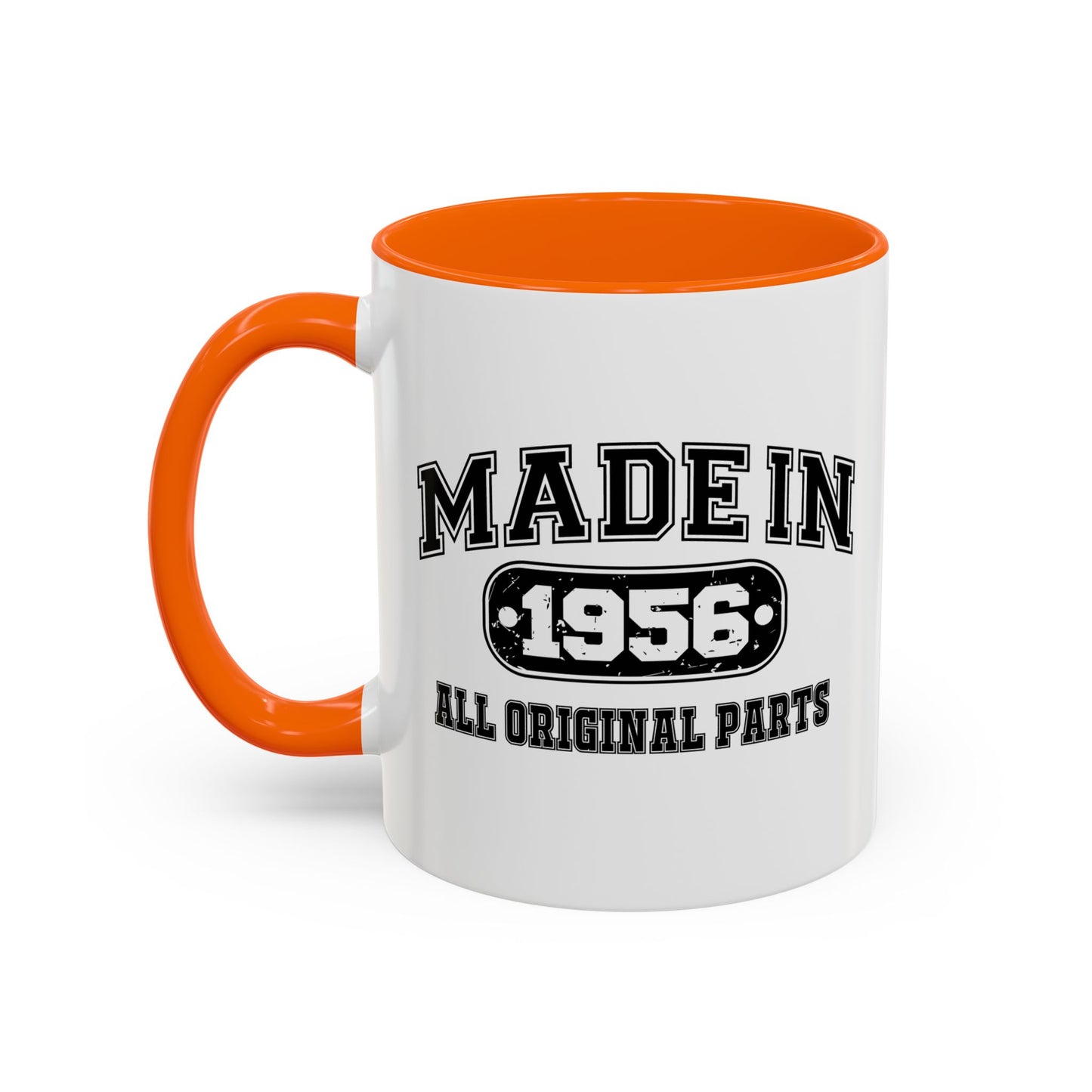 MADE IN 1956 Accent BiColor Funny Sarcastic Mug