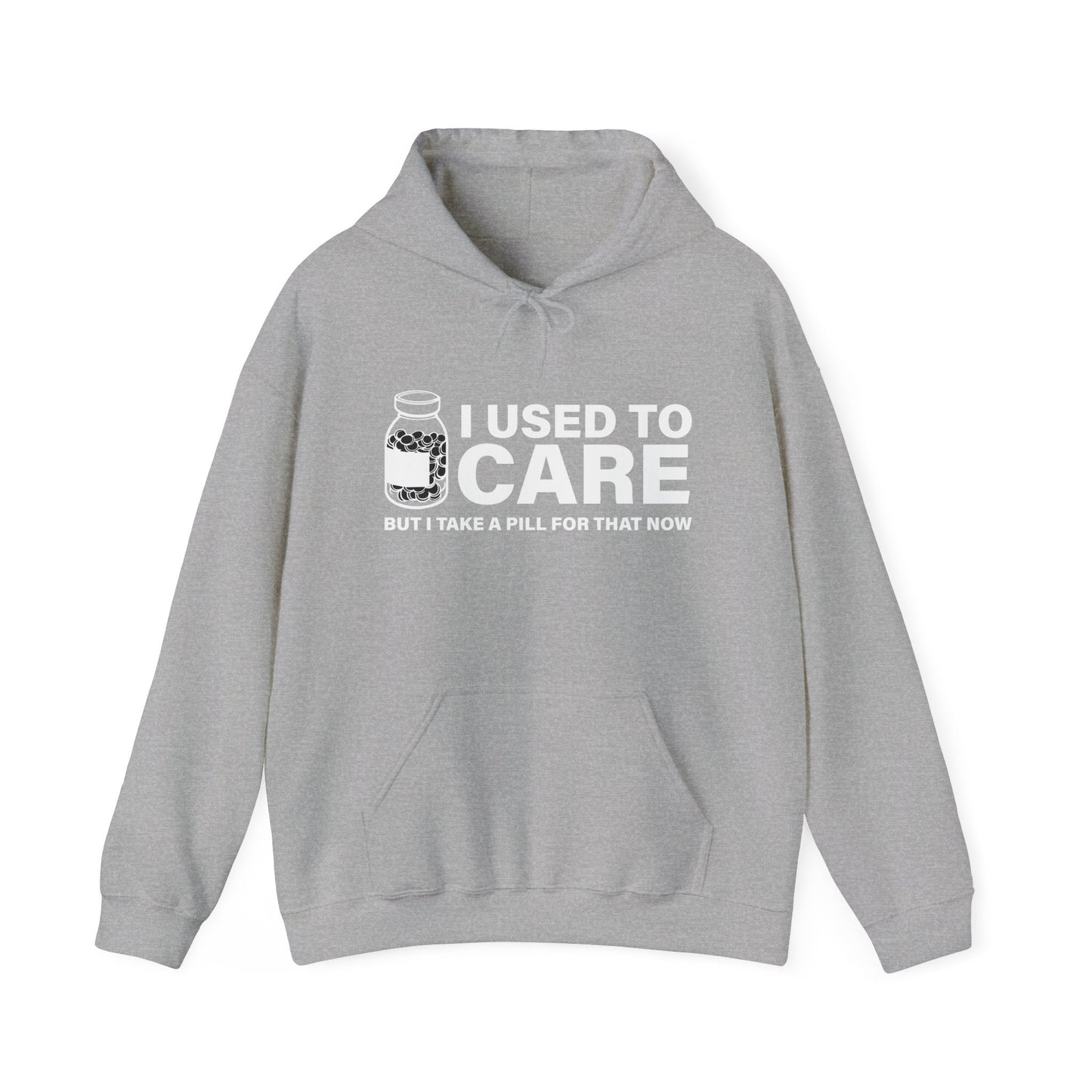 I USED TO CARE - Premium Unisex Funny Sarcastic Black Hoodie Sweatshirt