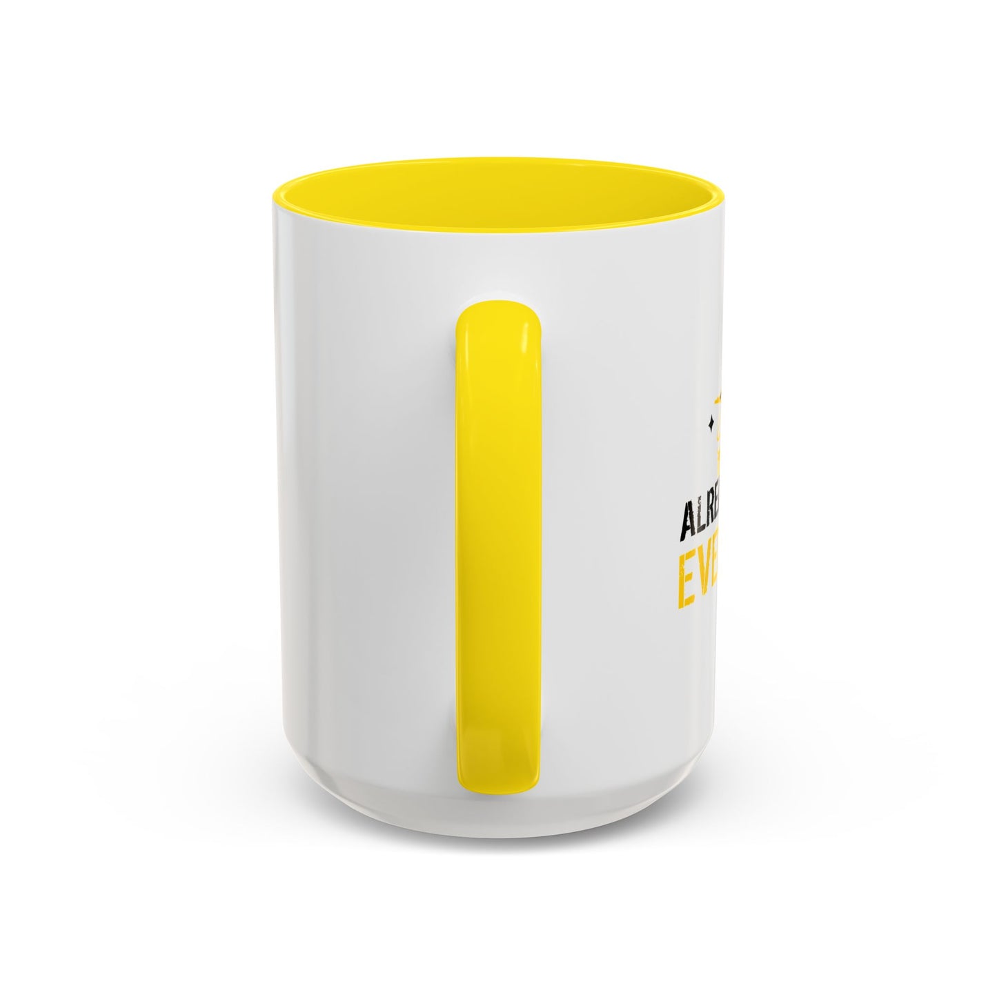 ALREADY FORGOT EVERYTHING Accent BiColor Funny Sarcastic Mug