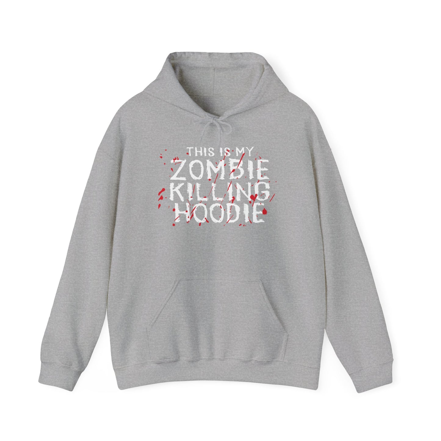 THIS IS MY ZOMBIE KILLING HOODIE - Premium Unisex Funny Sarcastic Black Hoodie Sweatshirt