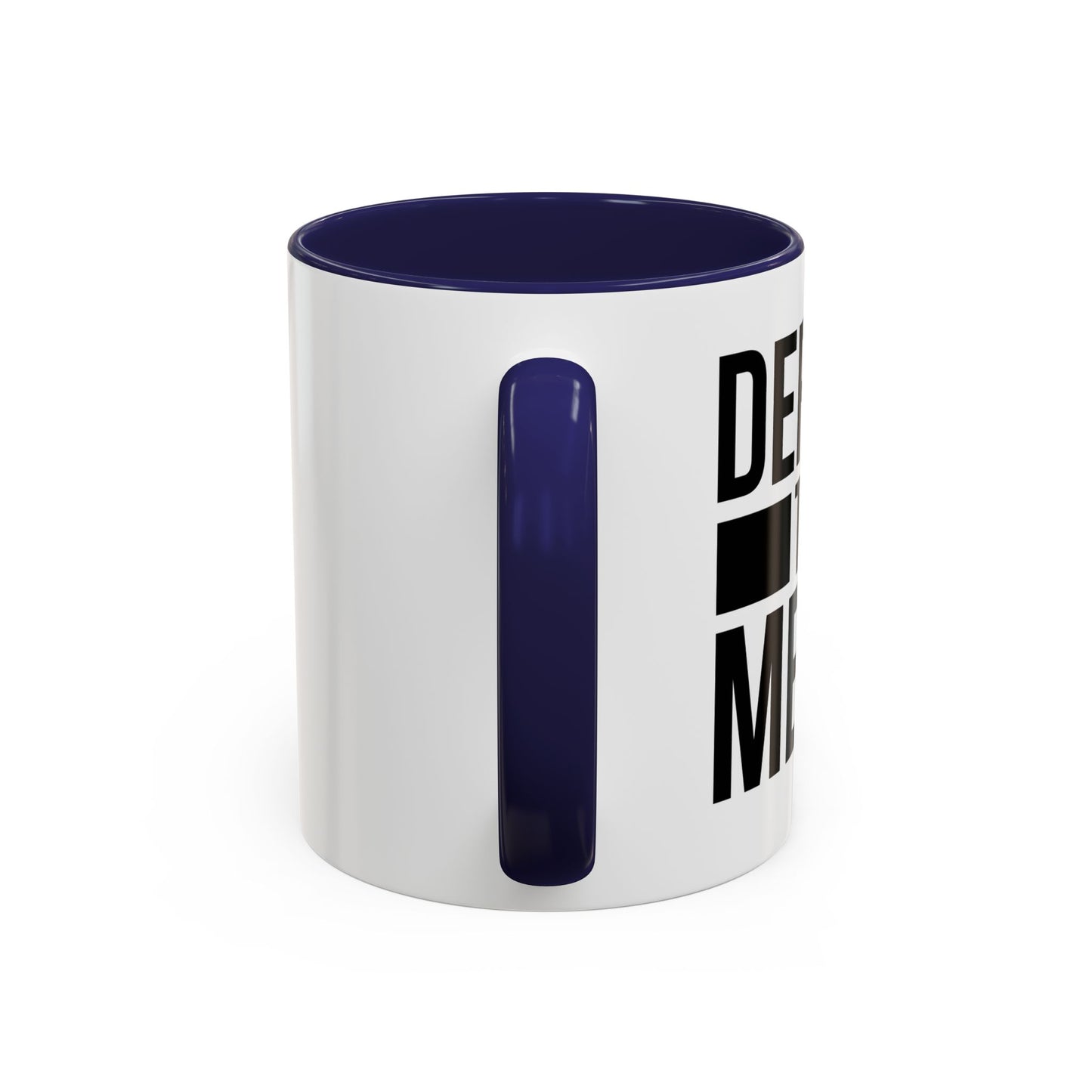 DEFUND THE MEDIA Accent BiColor Funny Sarcastic Mug