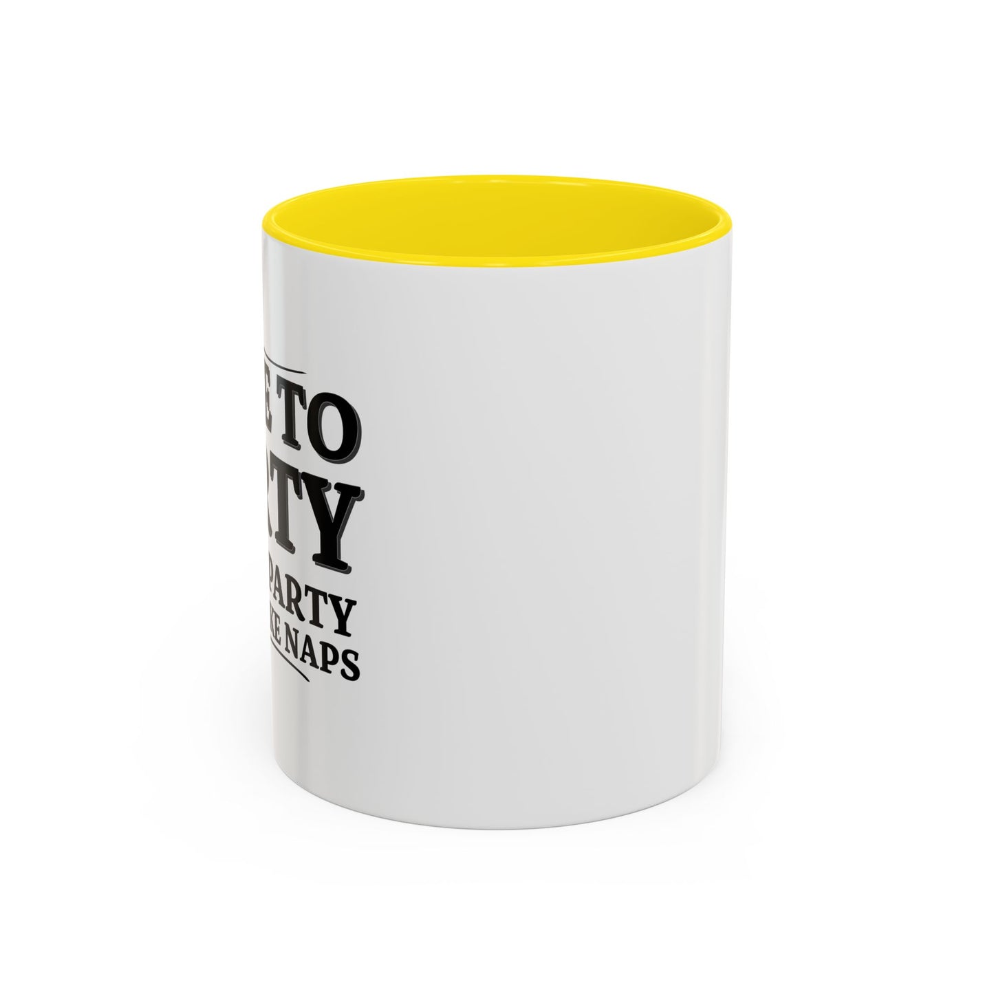 I LIKE TO PARTY Accent BiColor Funny Sarcastic Mug