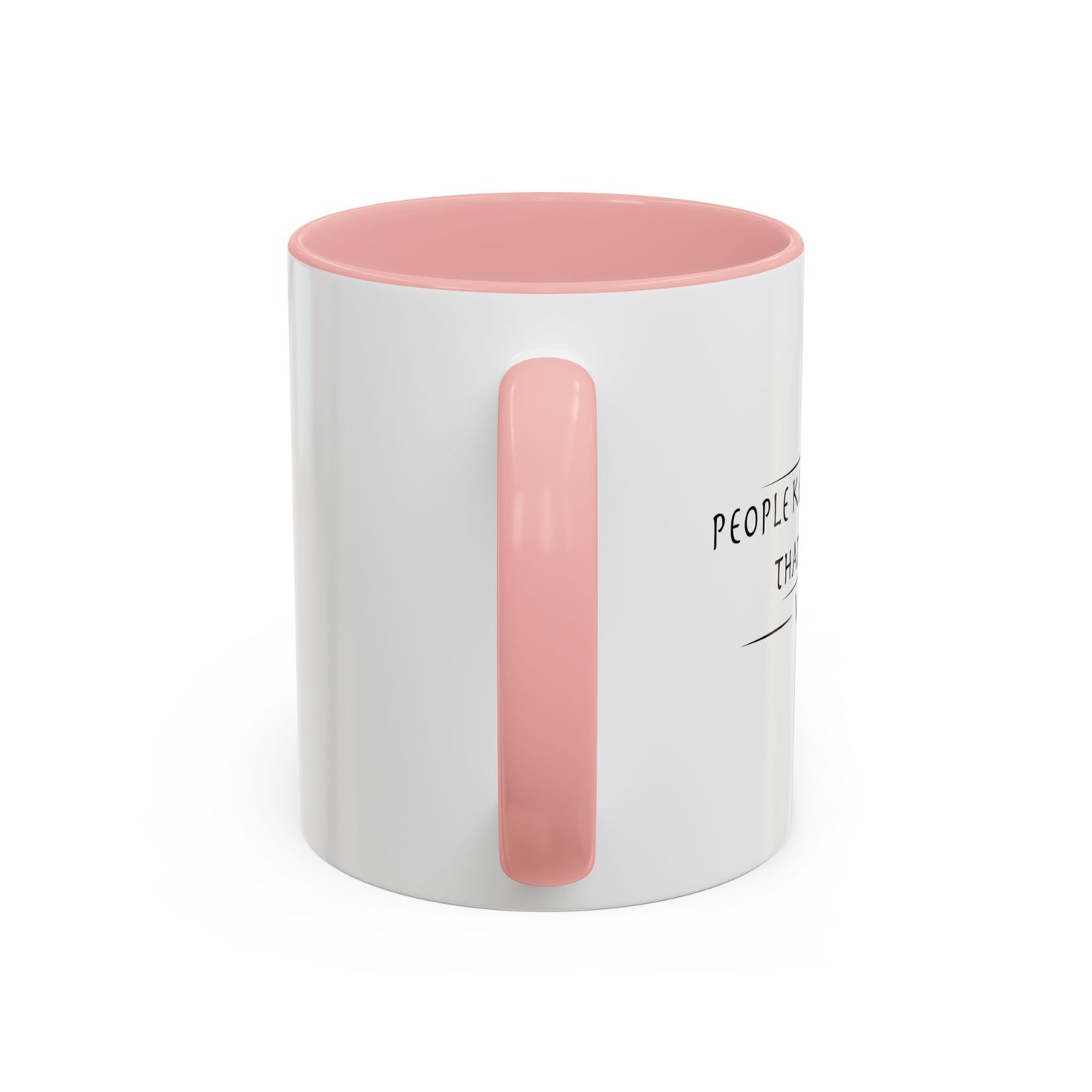 PEOPLE KEEP THINKING THAT I CARE... WEIRD. Accent BiColor Funny Sarcastic Mug