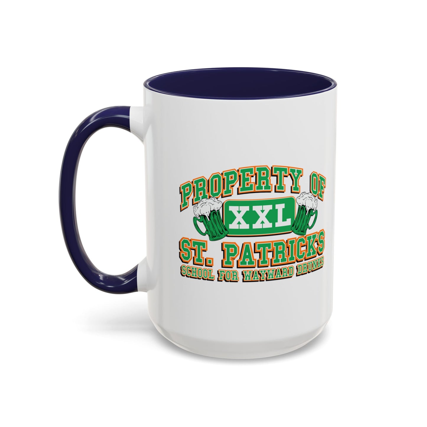 PROPERTY OF ST. PATRICKS Accent BiColor Funny Sarcastic Mug