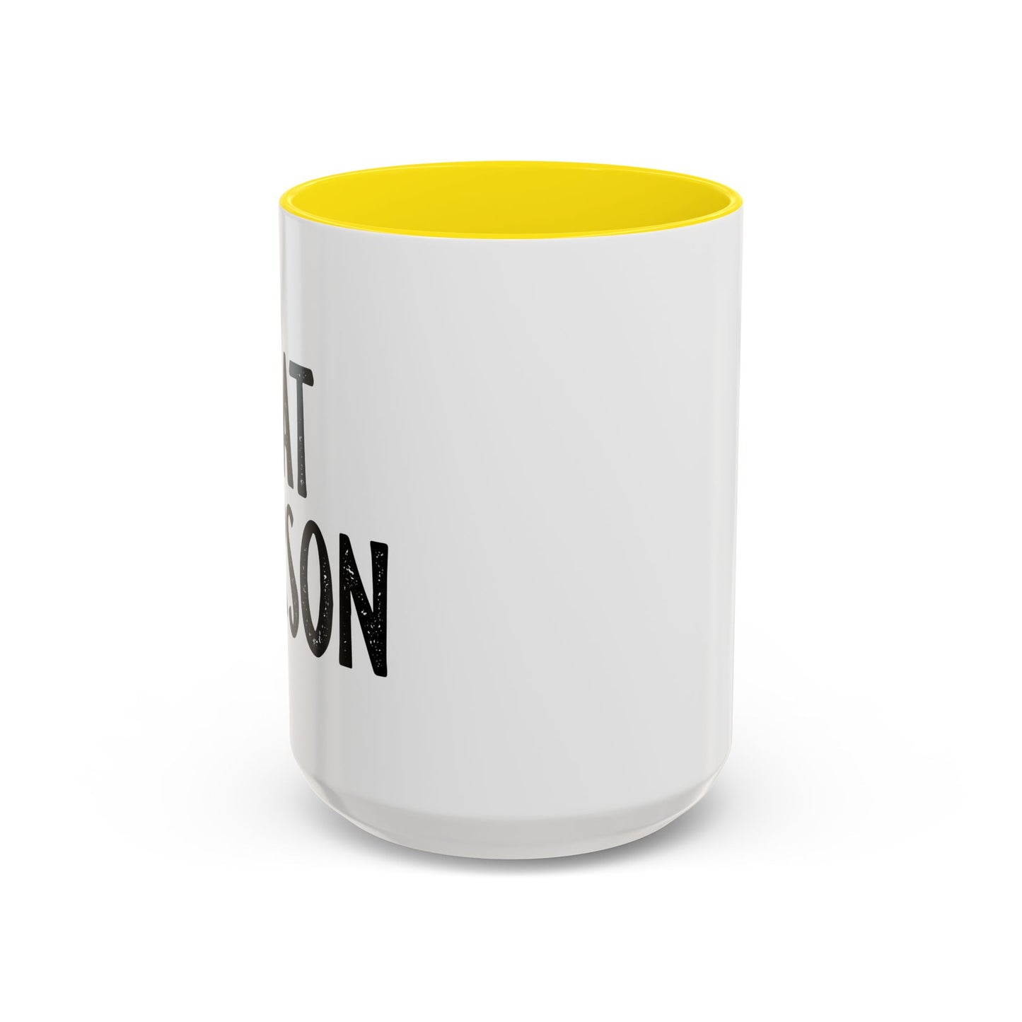 CAT PERSON Accent BiColor Funny Sarcastic Mug