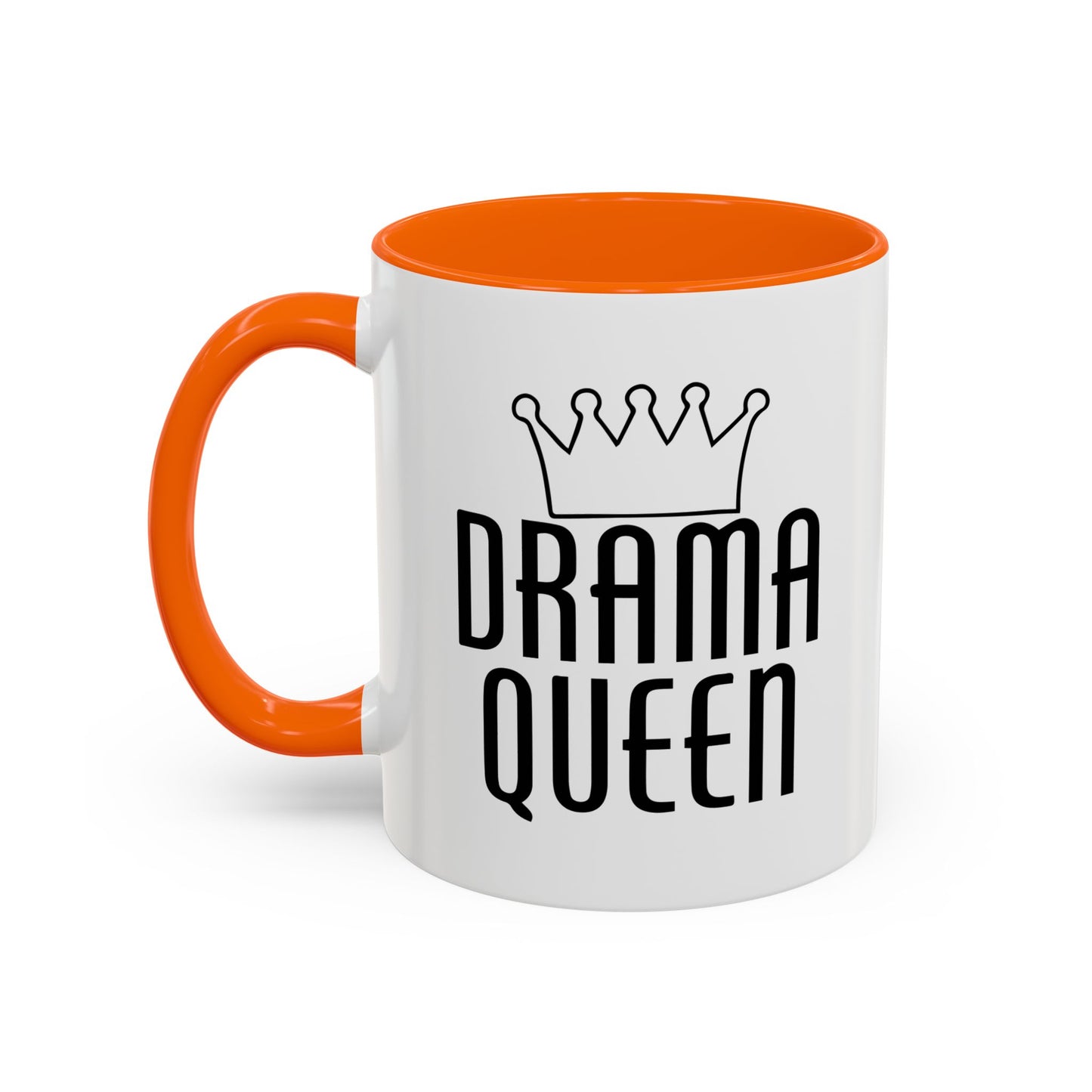 DRAMA QUEEN Accent BiColor Funny Sarcastic Mug