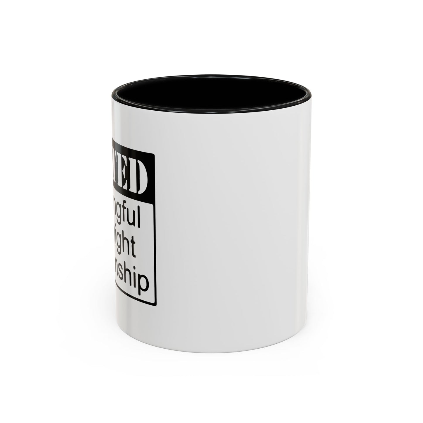 WANTED Accent BiColor Funny Sarcastic Mug