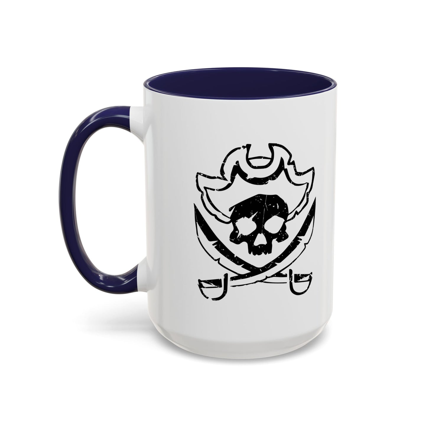 SCARED SKULL Accent BiColor Funny Sarcastic Mug