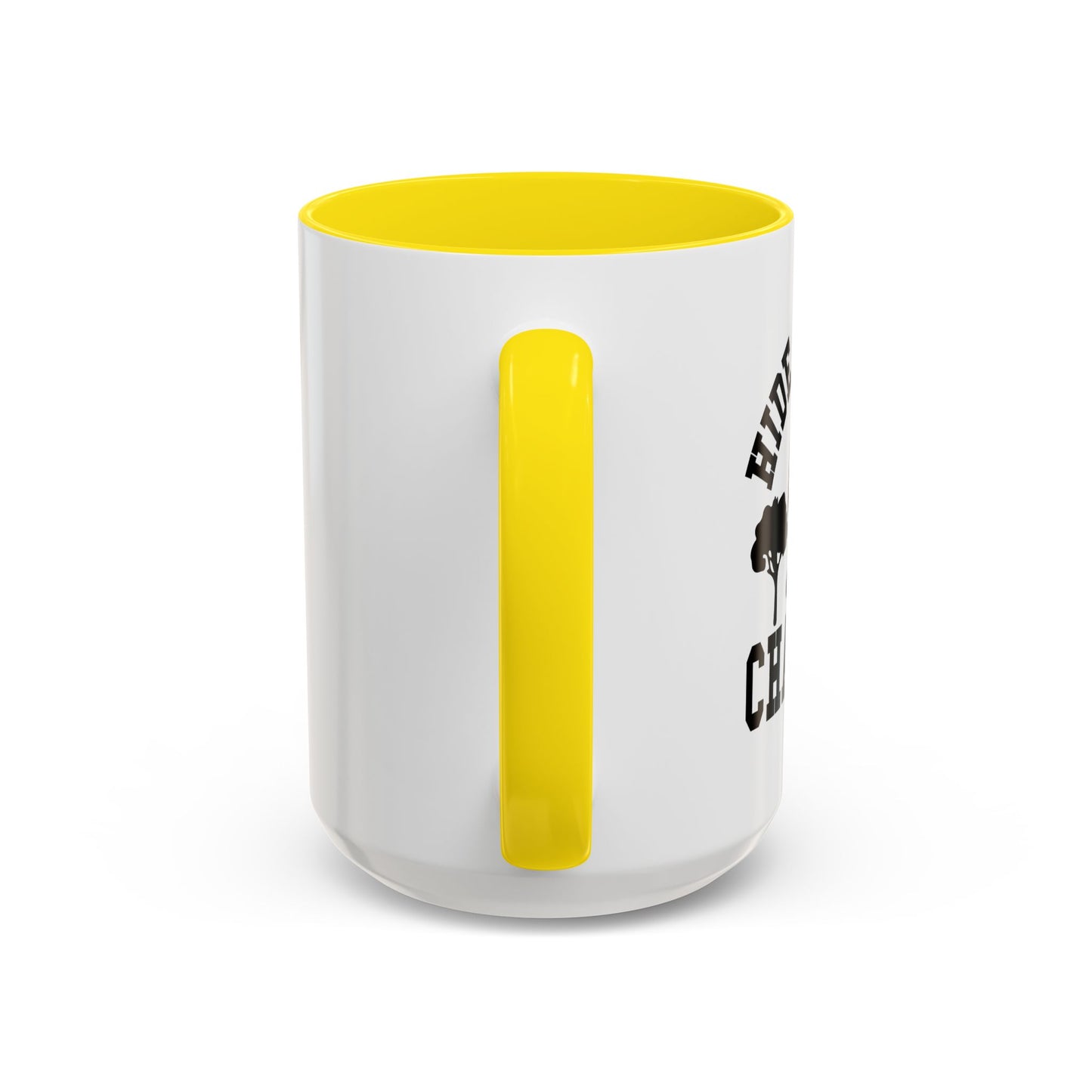 HIDE AND SEEK Accent BiColor Funny Sarcastic Mug