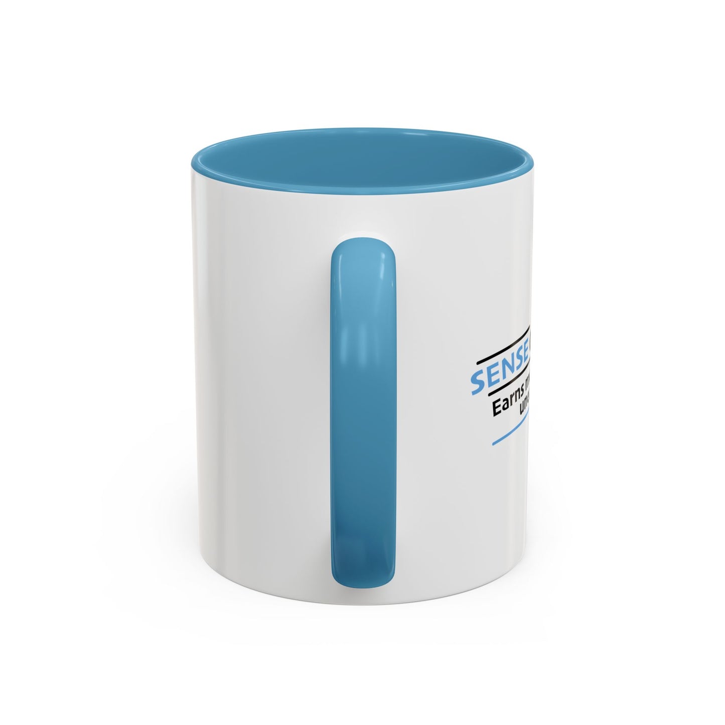 MY SENSE OF HUMOR Accent BiColor Funny Sarcastic Mug