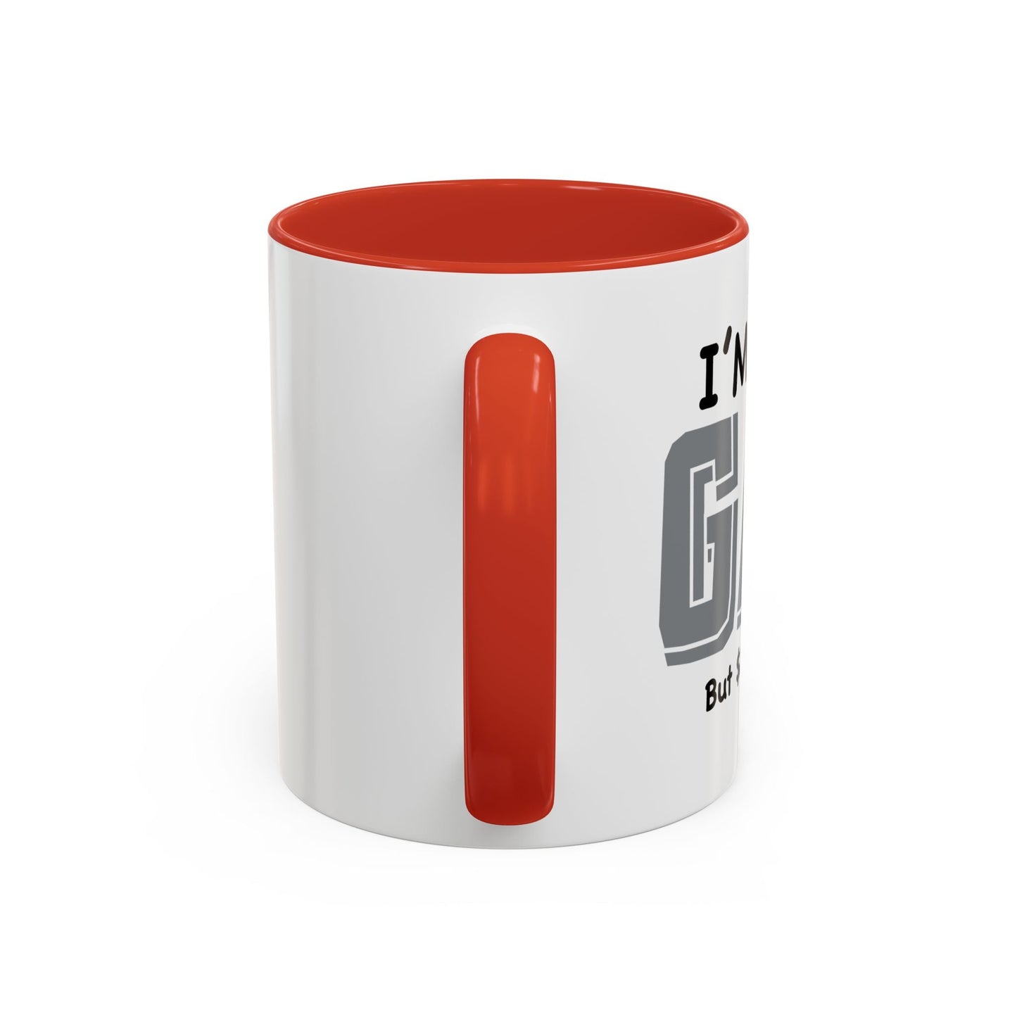 I'M NOT GAY Accent BiColor Funny Sarcastic Mug