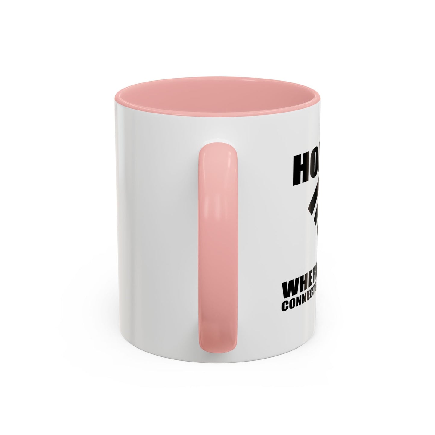 HOME IS WHERE WIFI CONNECTS AUTOMATICALLY Accent BiColor Funny Sarcastic Mug