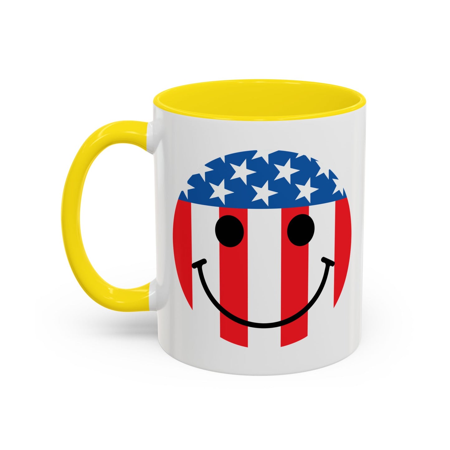 USA SMILY FLAG Accent BiColor Funny Sarcastic Mug